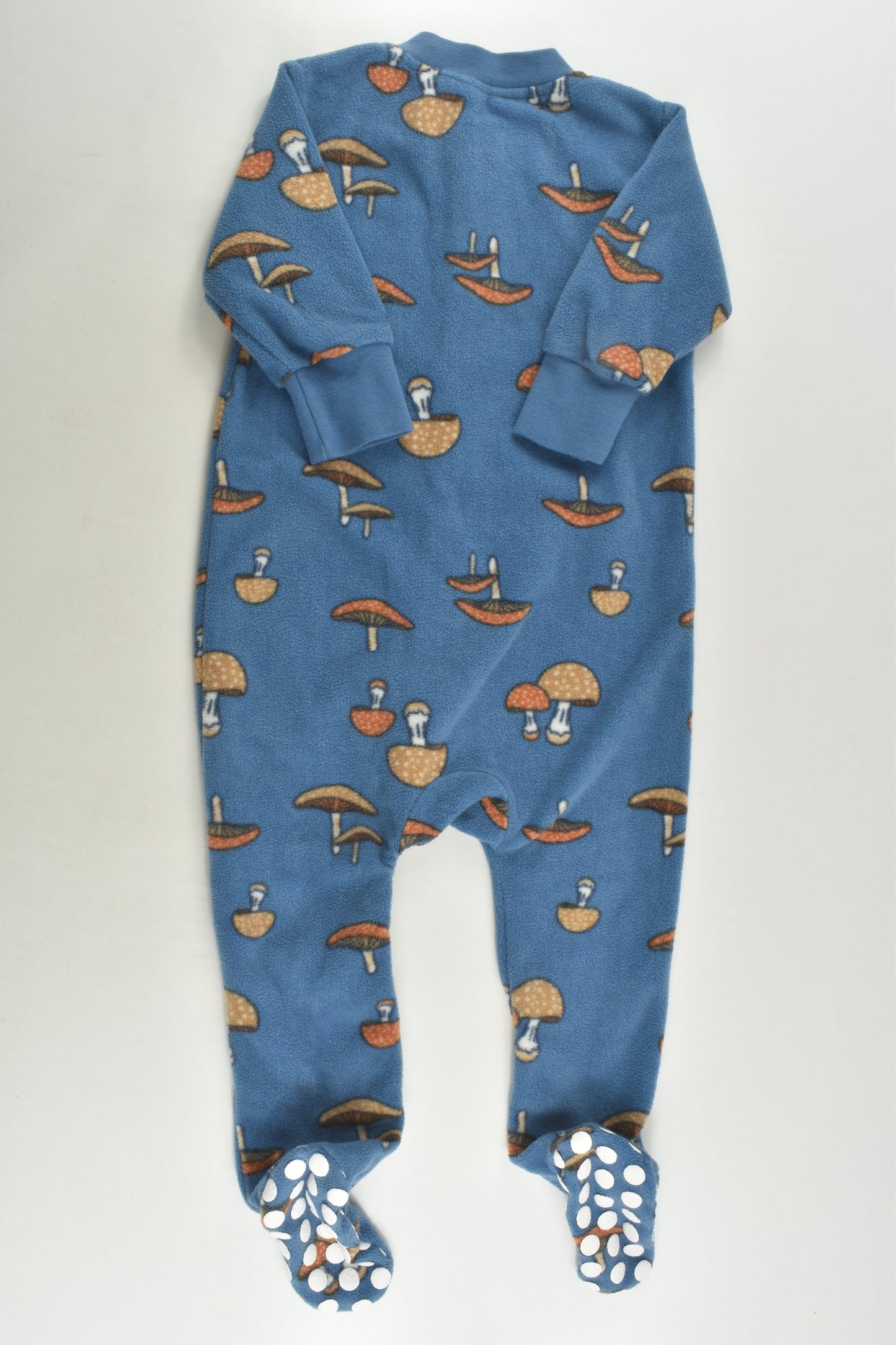 Baby Berry Size 1 Mushroom Footed Fleece Romper