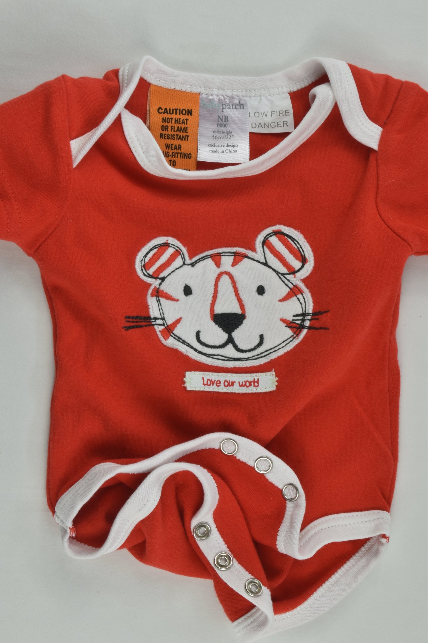 Baby Patch Size 0000 'Love Our World' Bodysuit