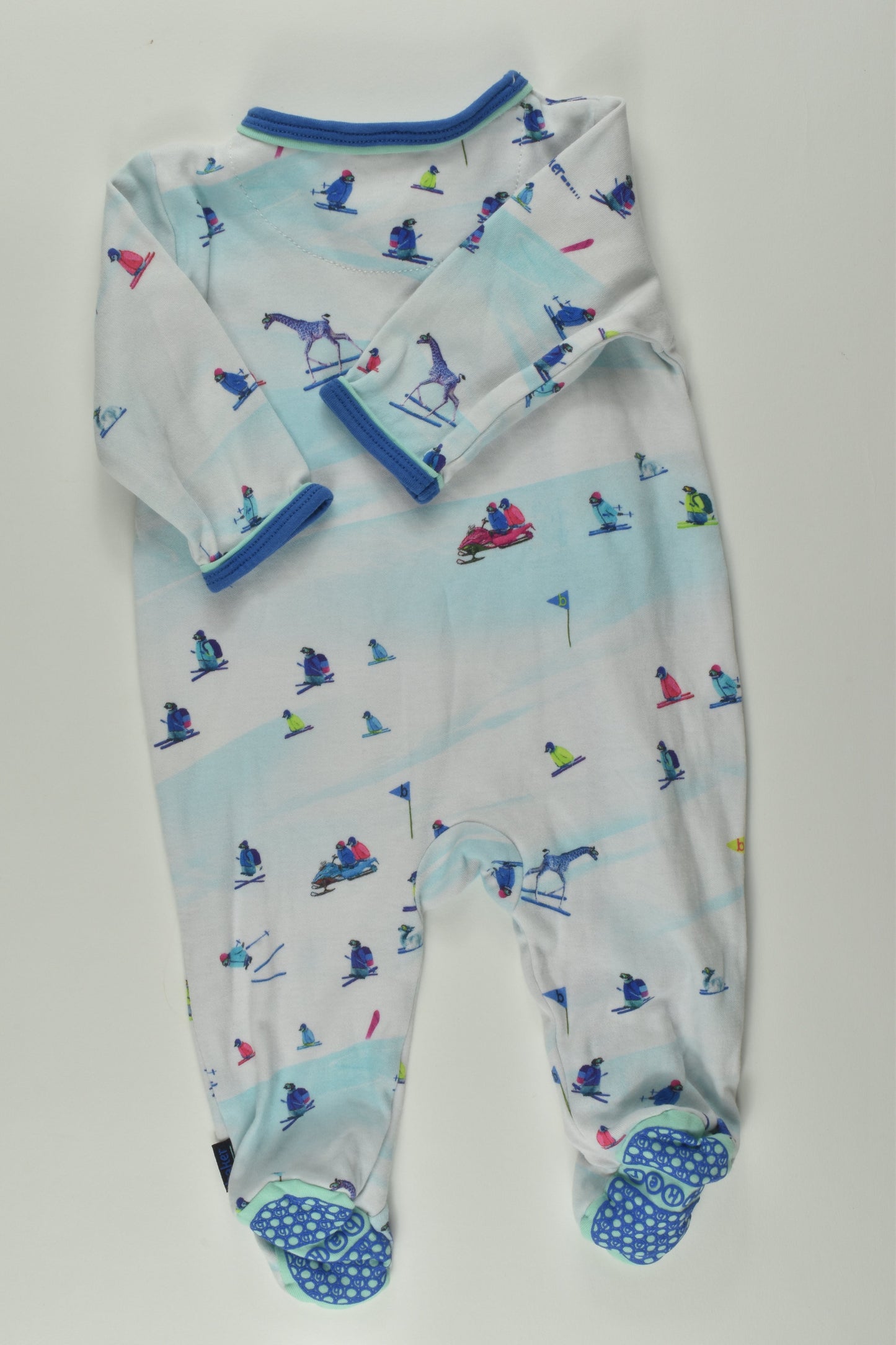 Baker by Ted Baker Size 000 Animals Skiing Romper