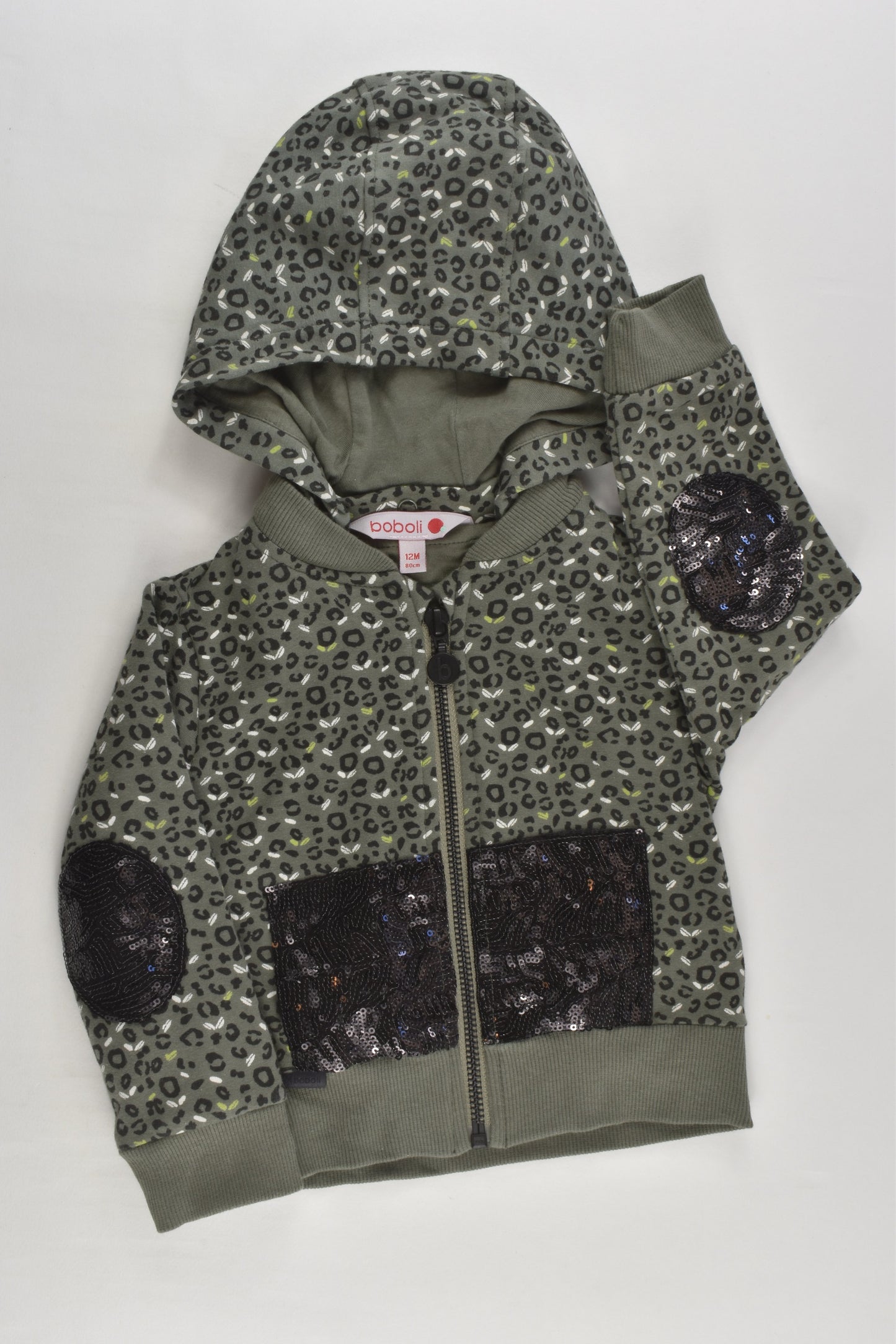 Boboli Size 0 (12 months, 80 cm) Hooded Zip Jumper