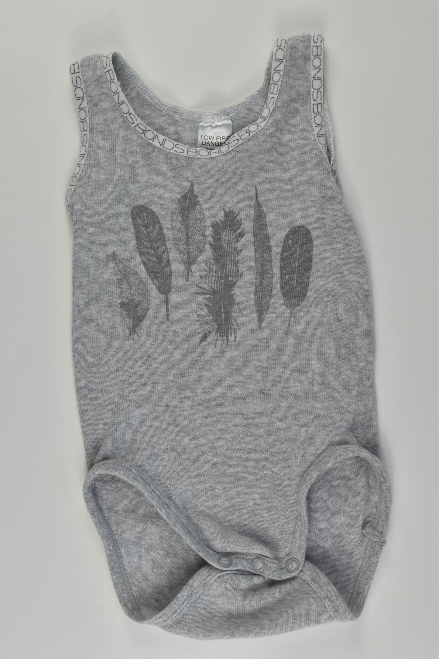 Bonds Size 00 Feathers Bodysuit
