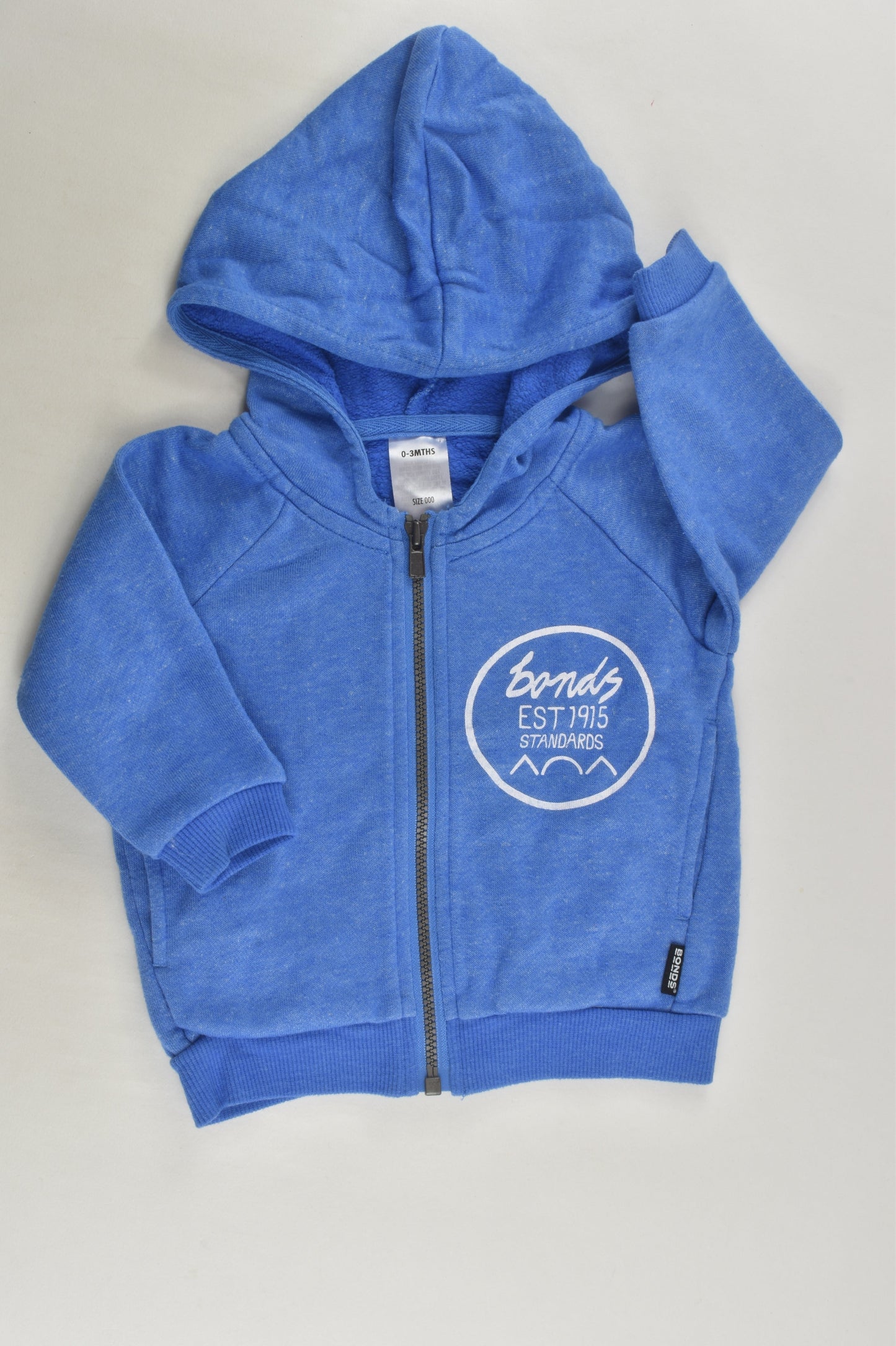 Bonds Size 000 Hooded Zip Jumper