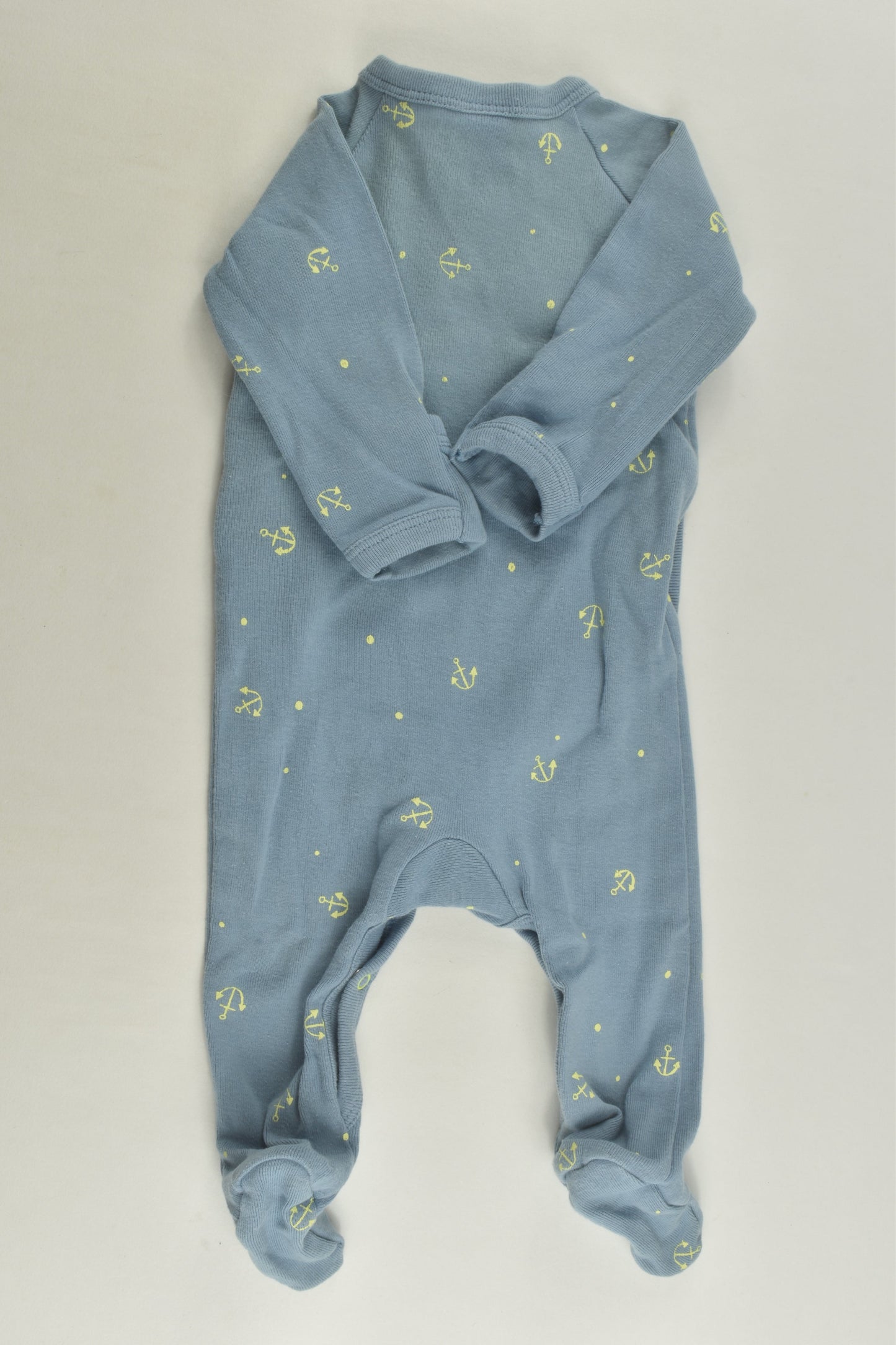 Bonds Size 000 Nautical Footed Romper