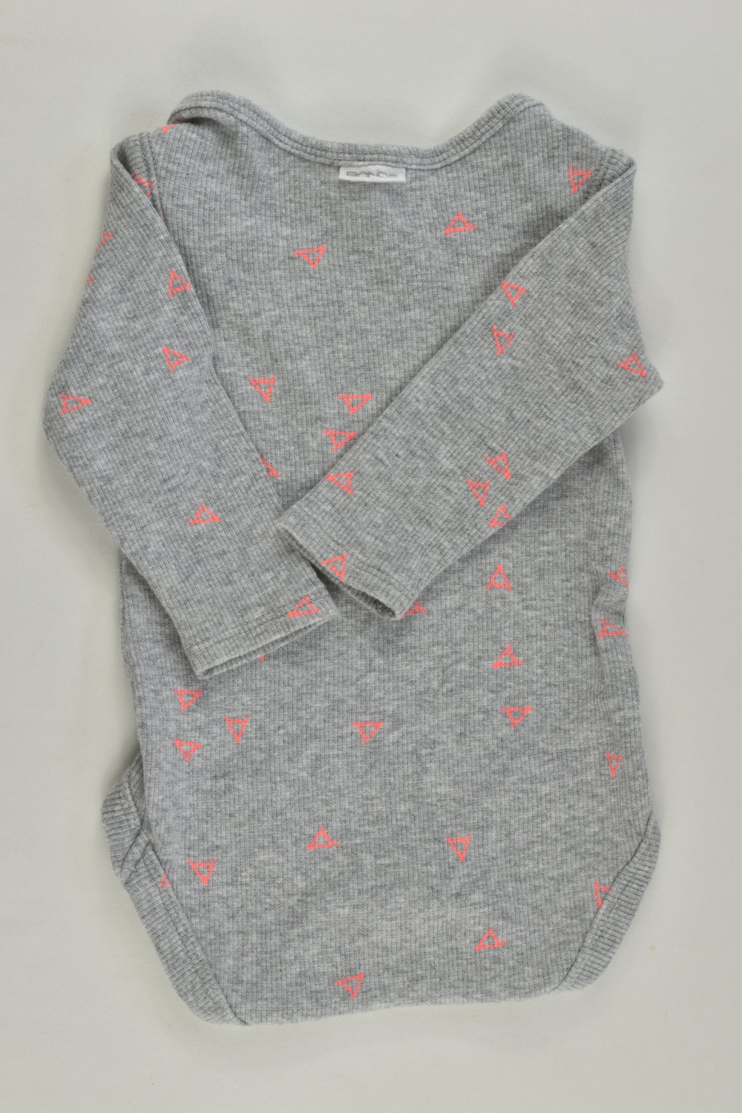 Bonds Size 000 Triangles Ribbed Bodysuit