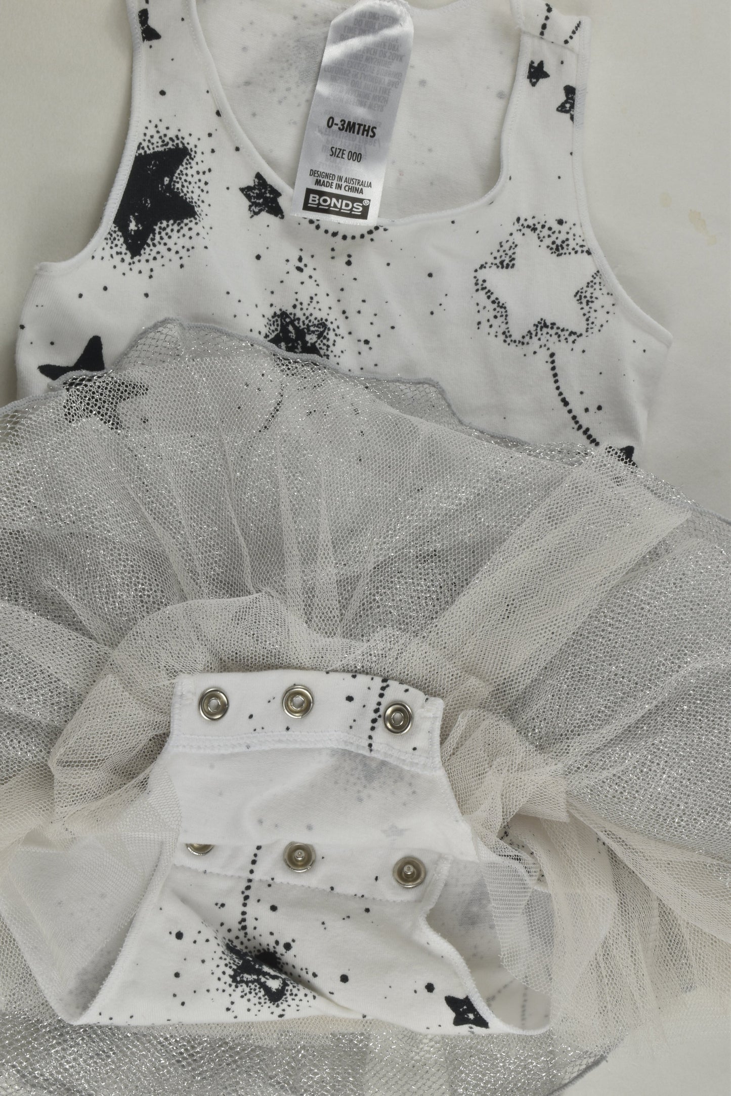 Bonds Size 000 Tutu Bodysuit