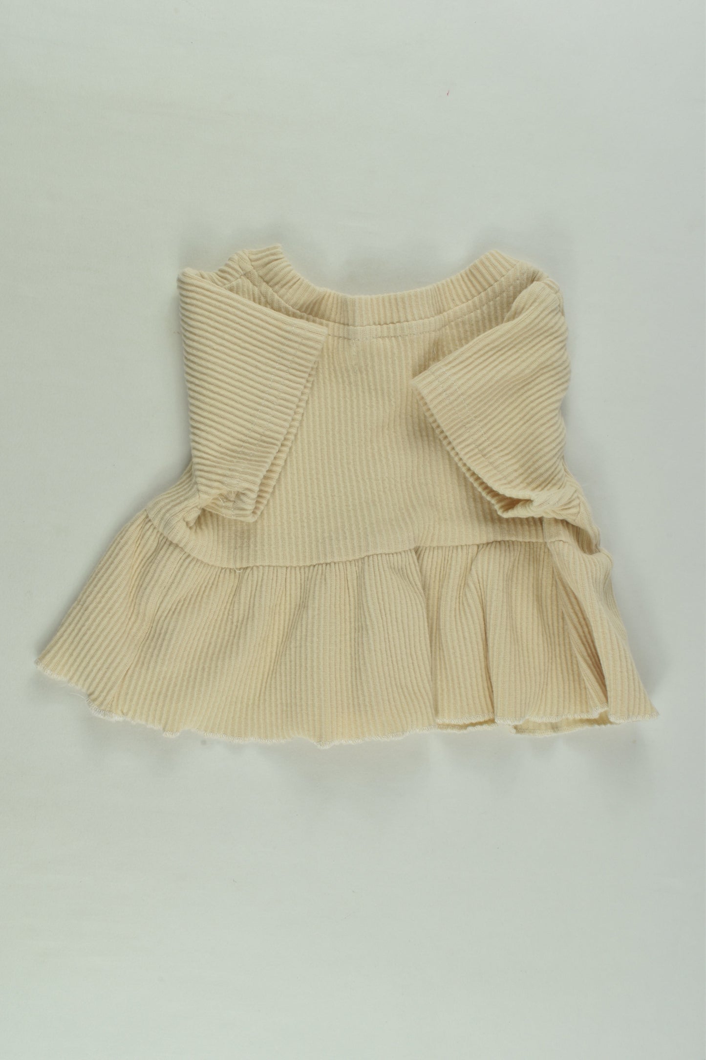 Bonnie & Harlo Size 0 Ribbed Peplum Top