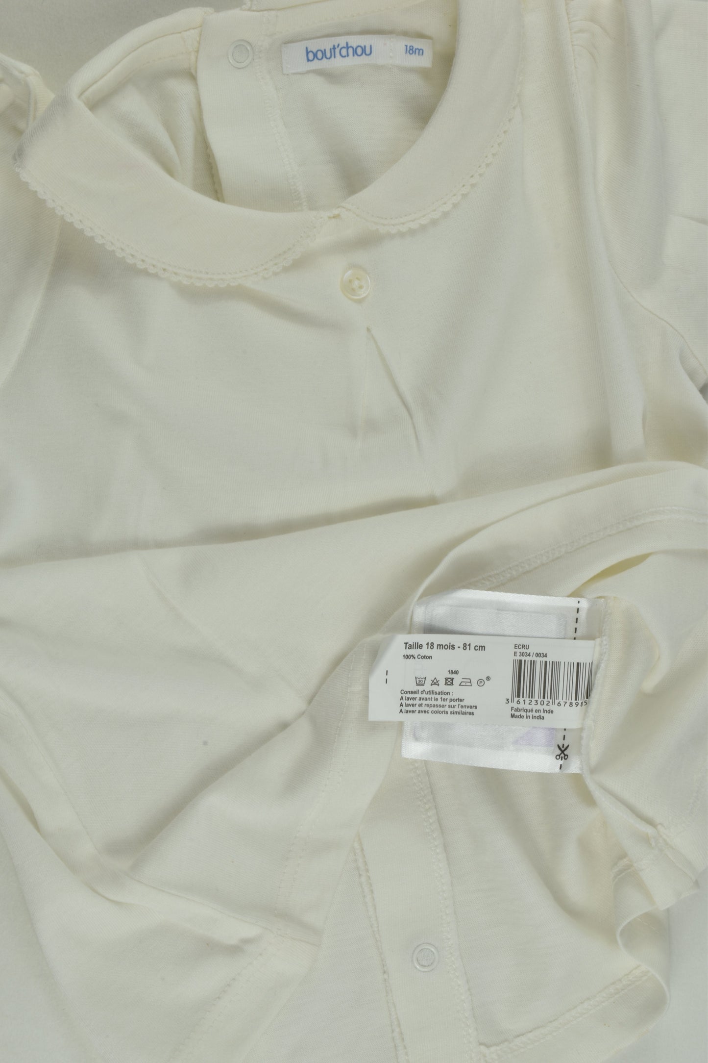 Bout'Chou Size 1 (18 months) Collared Top