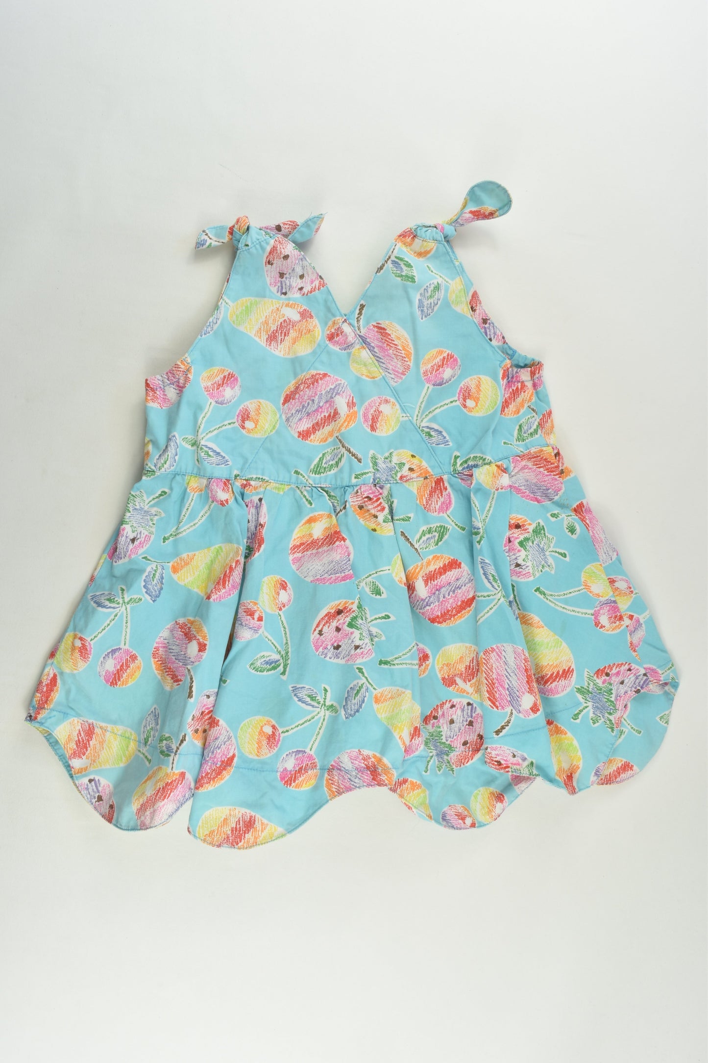 Brand Unknown Size approx 5-6 Fruit Blouse