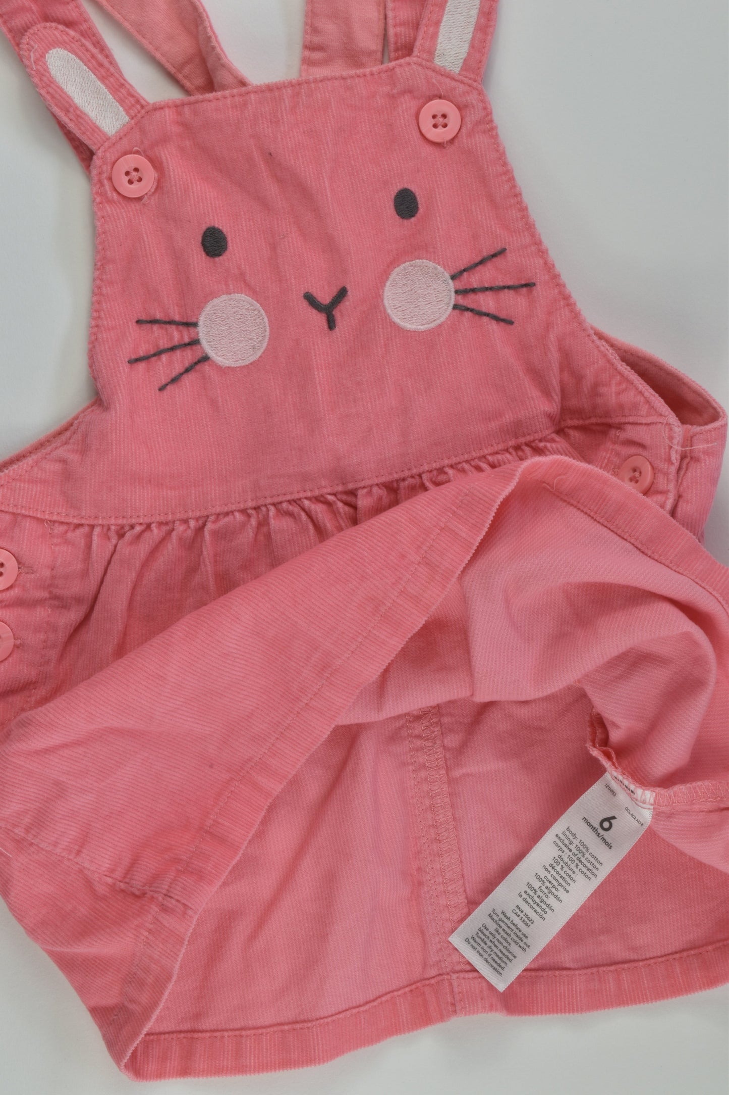 Carter's Size 00 (6 months) Bunny Cord Dress