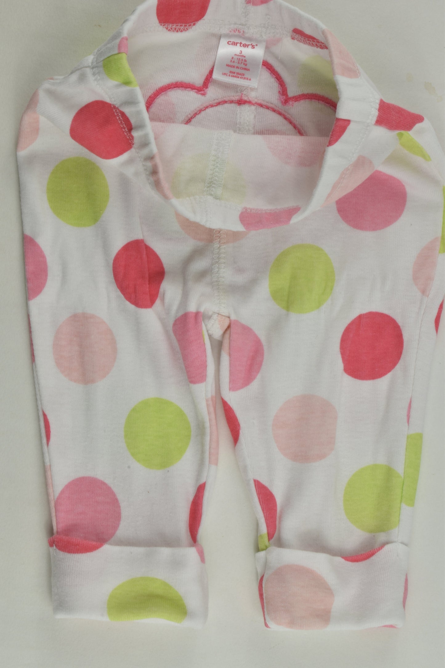 Carter's Size 000 Flower Back Pants