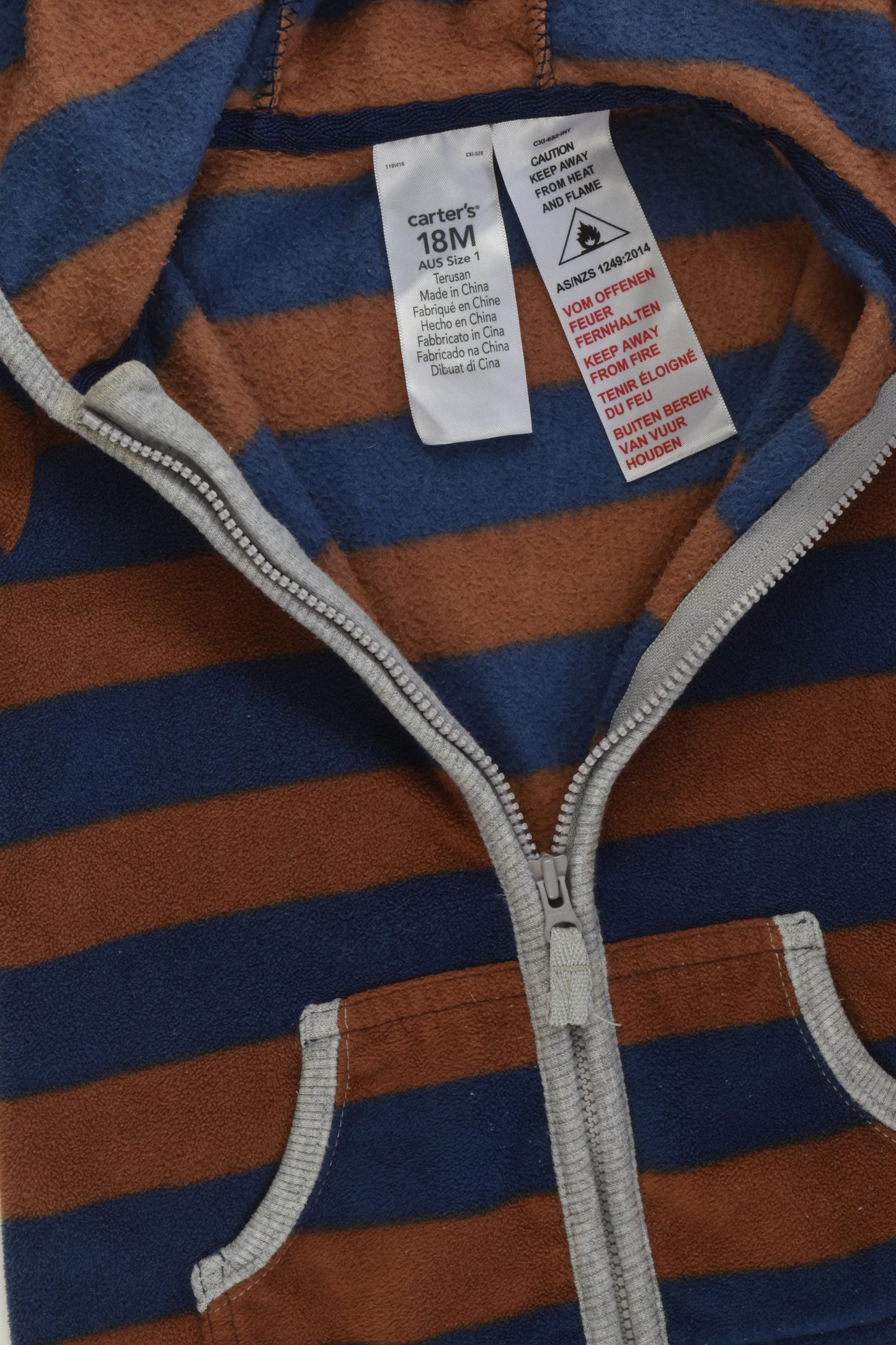 Carter's Size 1 Bear Fleece One Piece