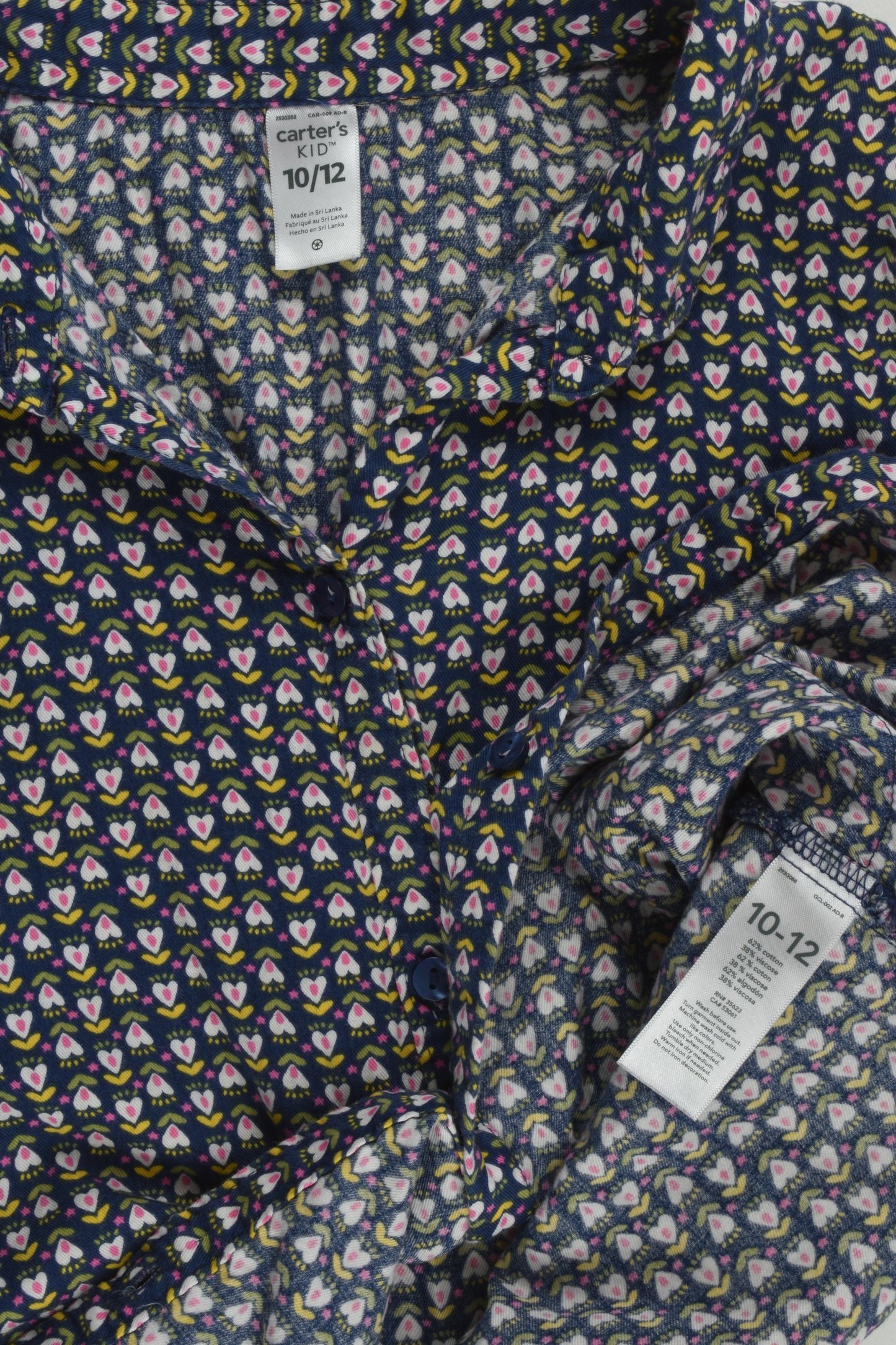 Carter's Size 10/12 Retro Print Blouse