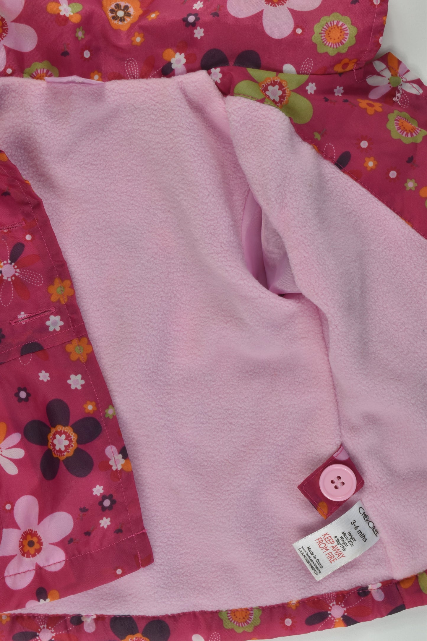 Cherokee Size 00 Fleece Lined Jacket