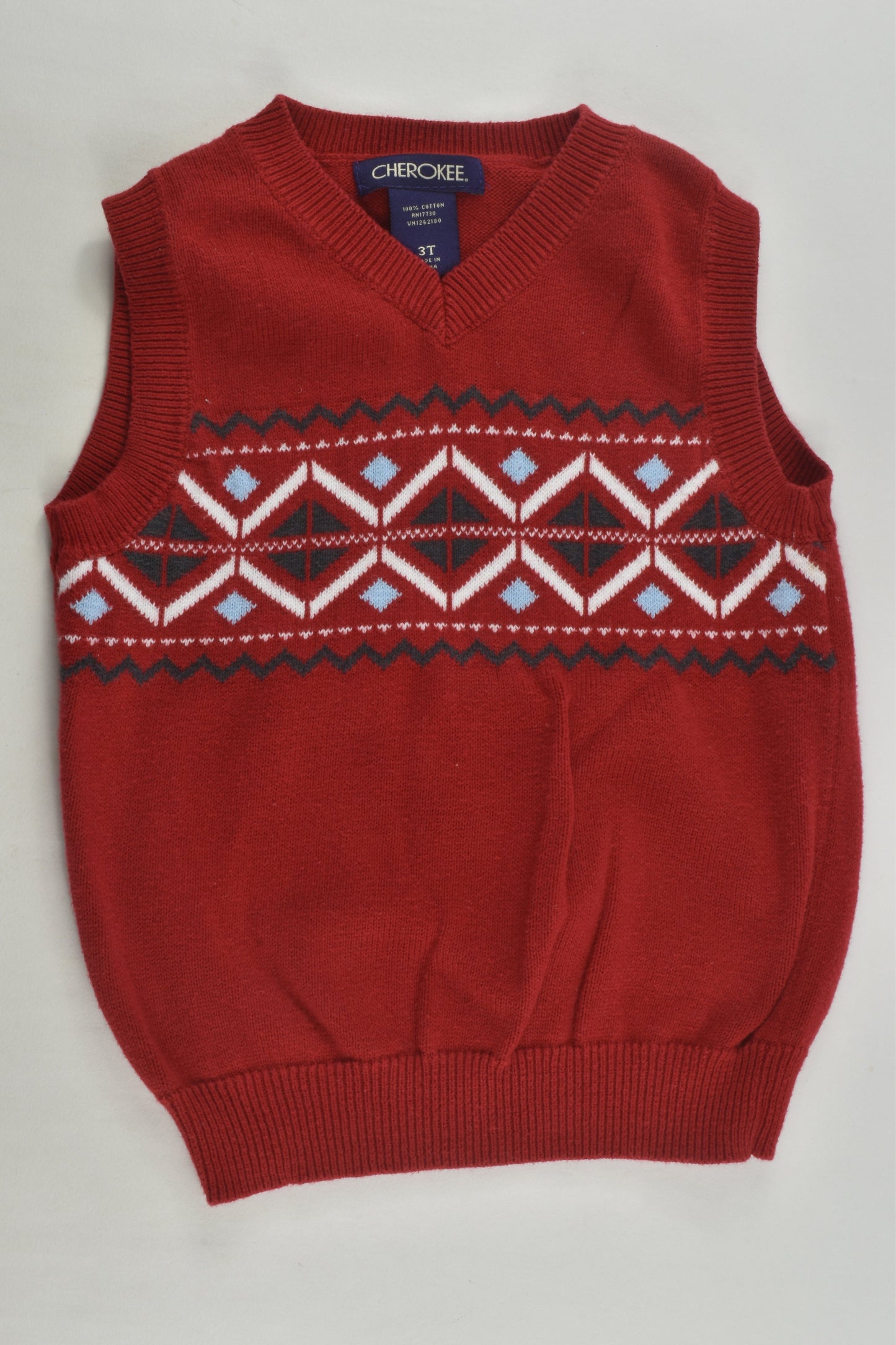 Cherokee Size 3 Knit Vest