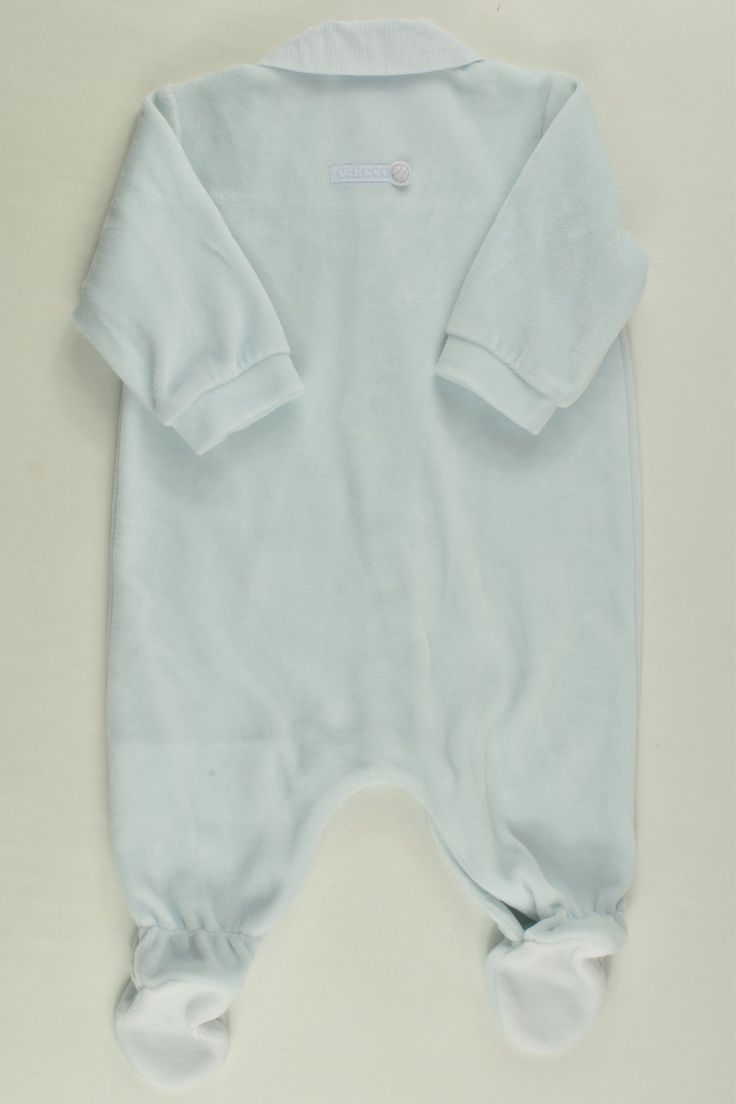 Chicco Size 0000 (50 cm) Footed Velour Romper