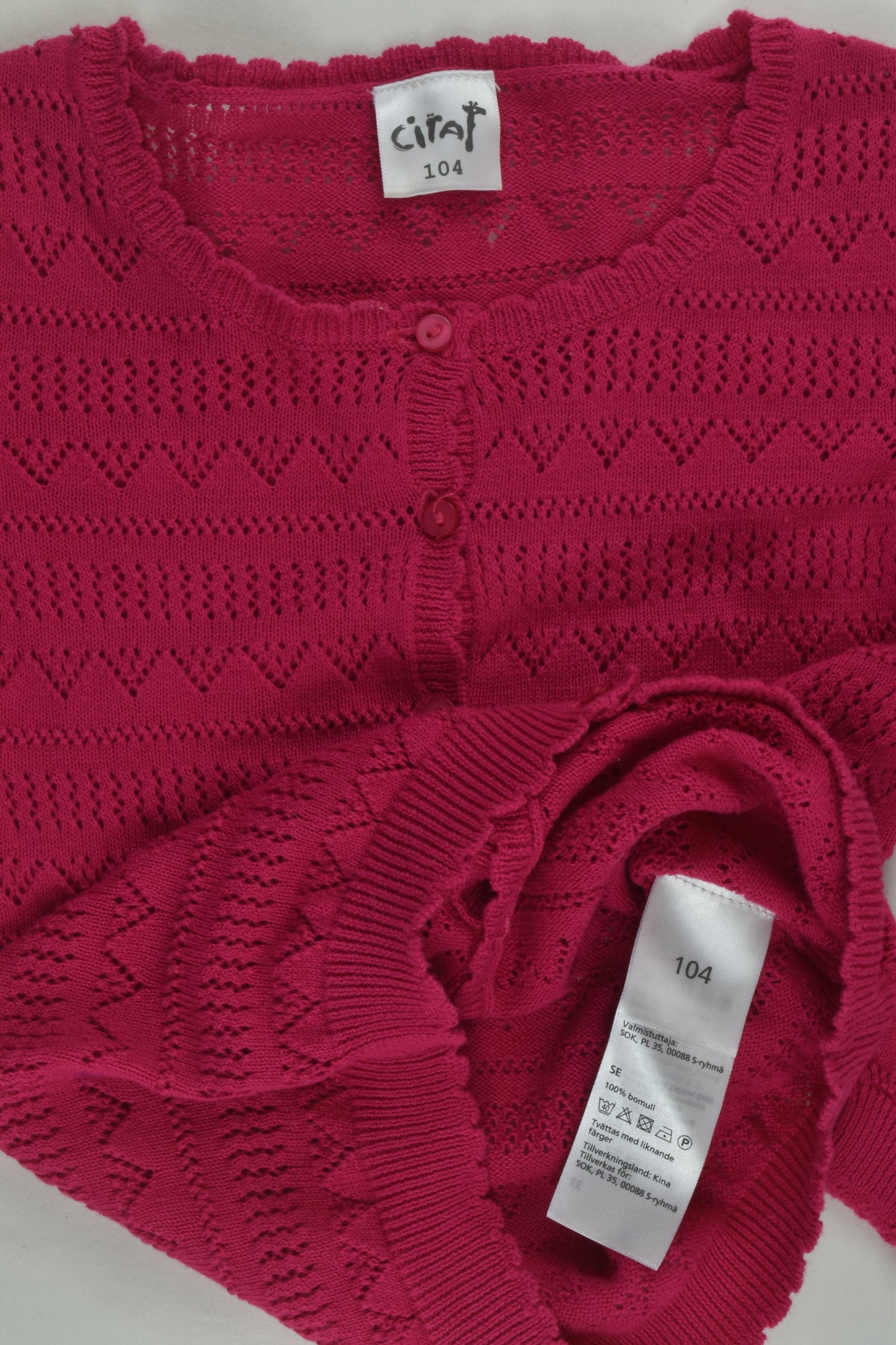 Ciraf Size 4 (104 cm) Knit Cardigan
