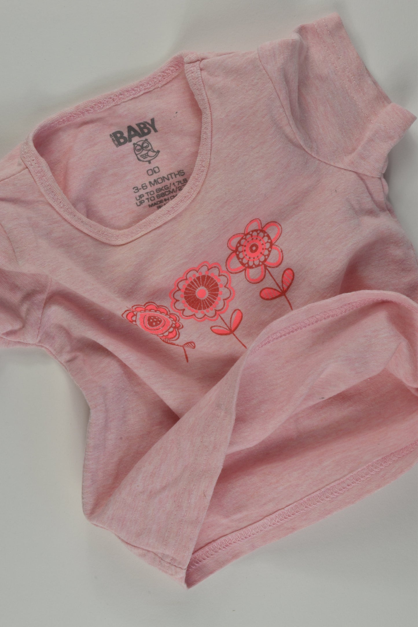 Cotton On Baby Size 00 Flower T-shirt