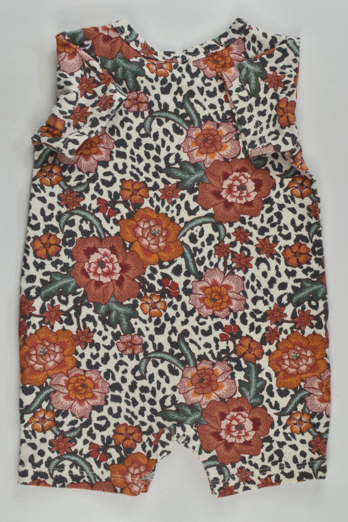 Cotton On Baby Size 000 Floral Short Romper
