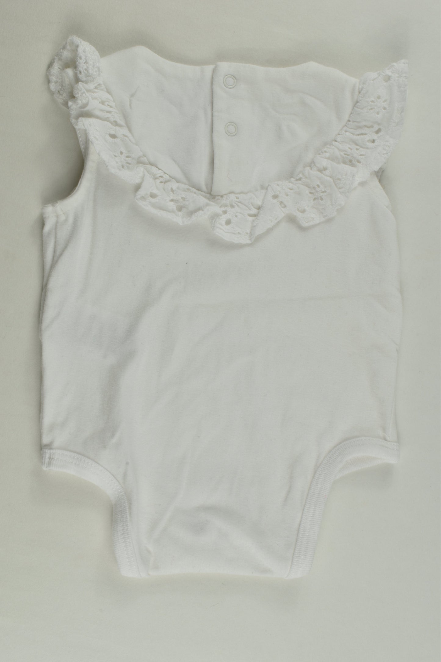Cotton On Baby Size 000 Lace Detail Bodysuit