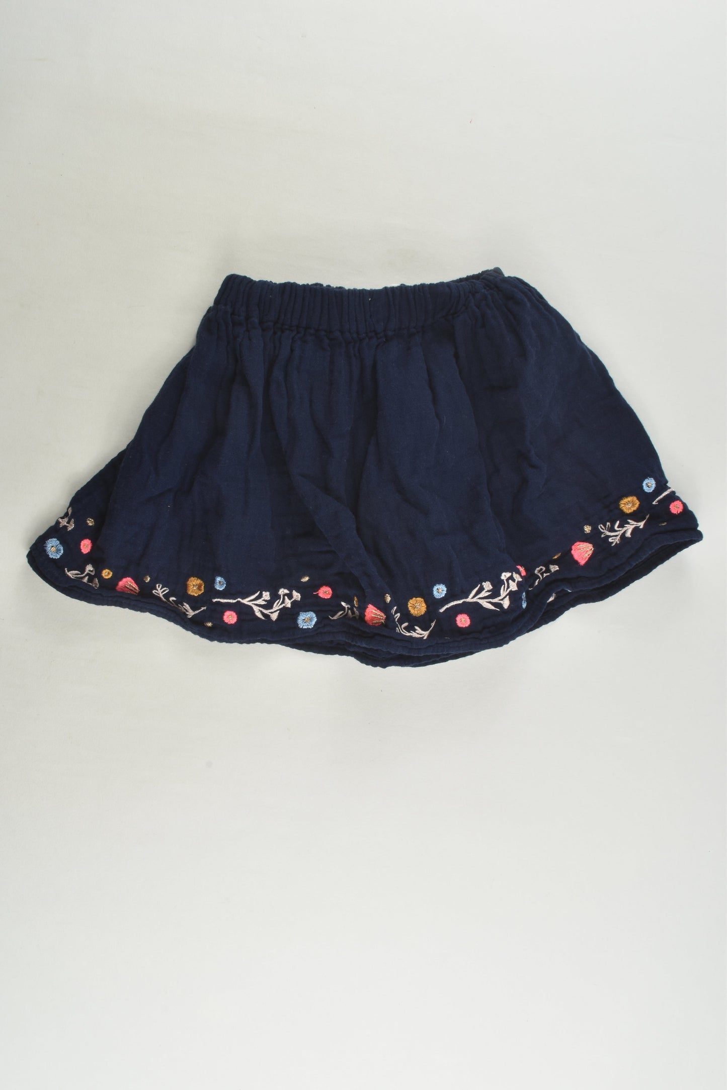 Cotton On Kids Size 1-2 Embroidery Skirt