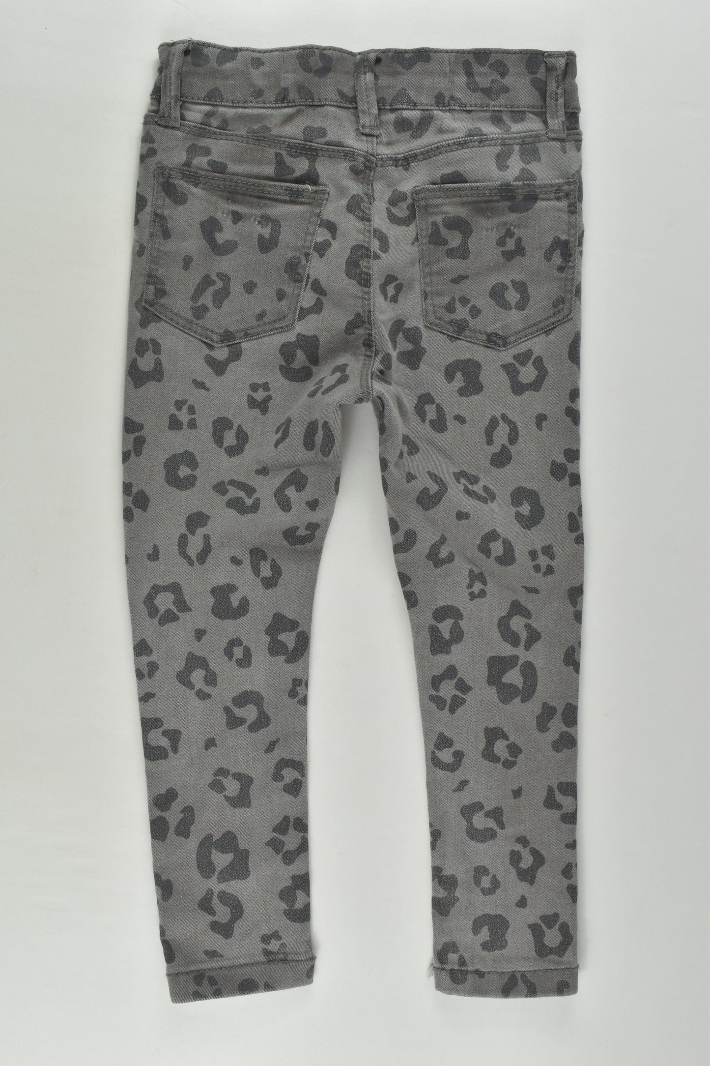 Cotton On Kids Size 2 Skinny Leopard Print Denim Pants