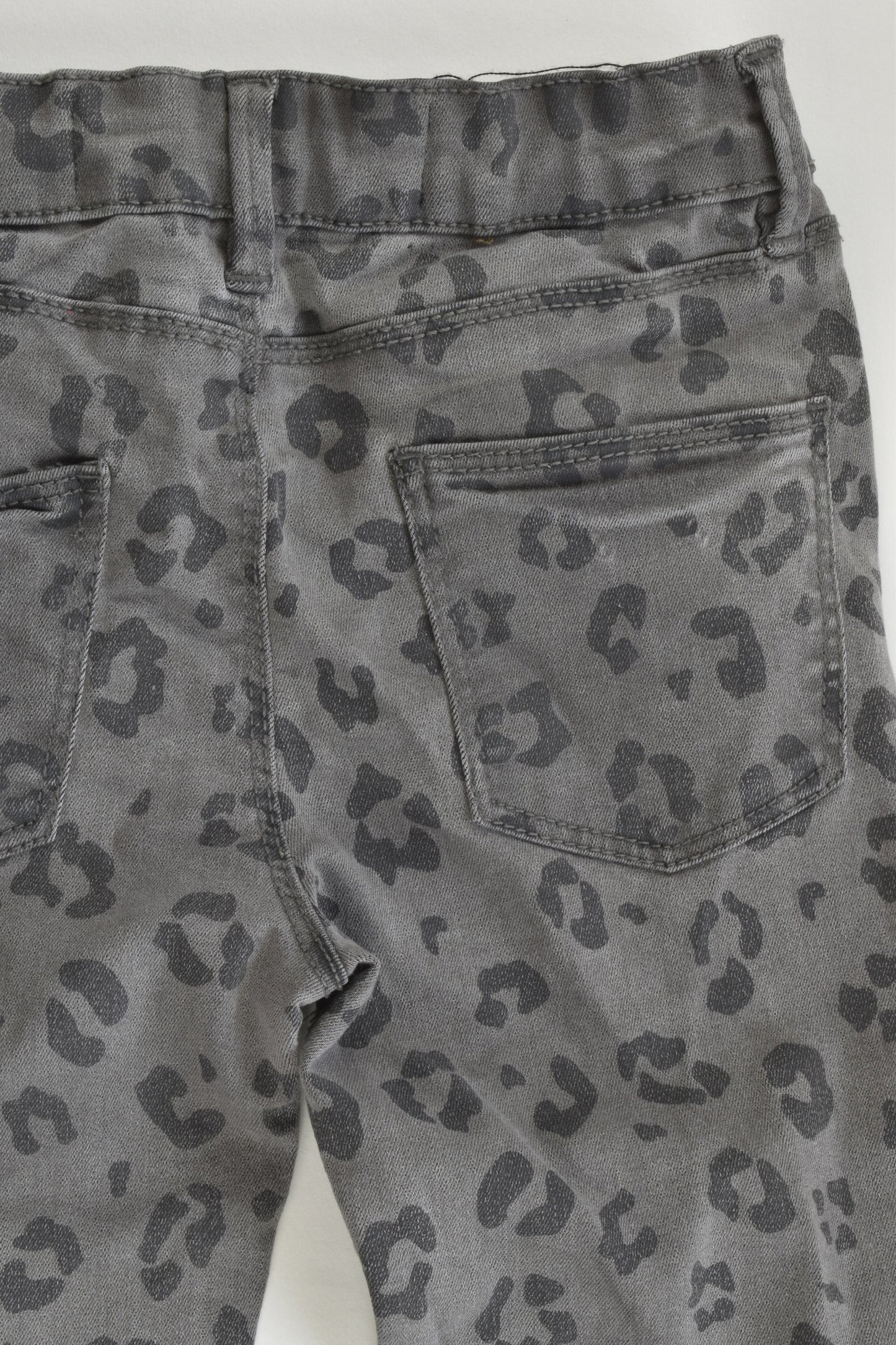 Cotton On Kids Size 7 Stretchy Leopard Denim Pants
