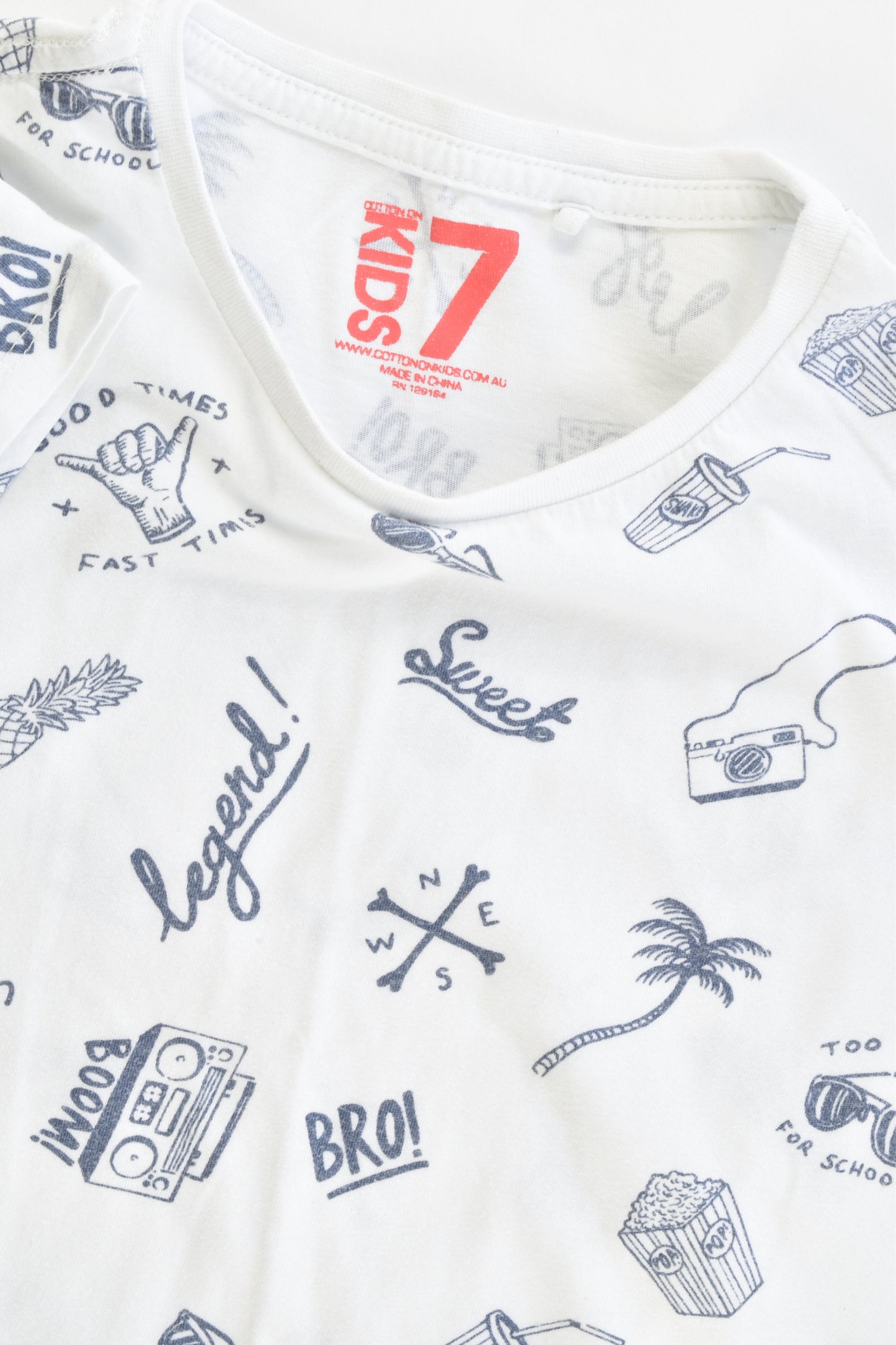 Cotton On Kids Size 7 T-shirt
