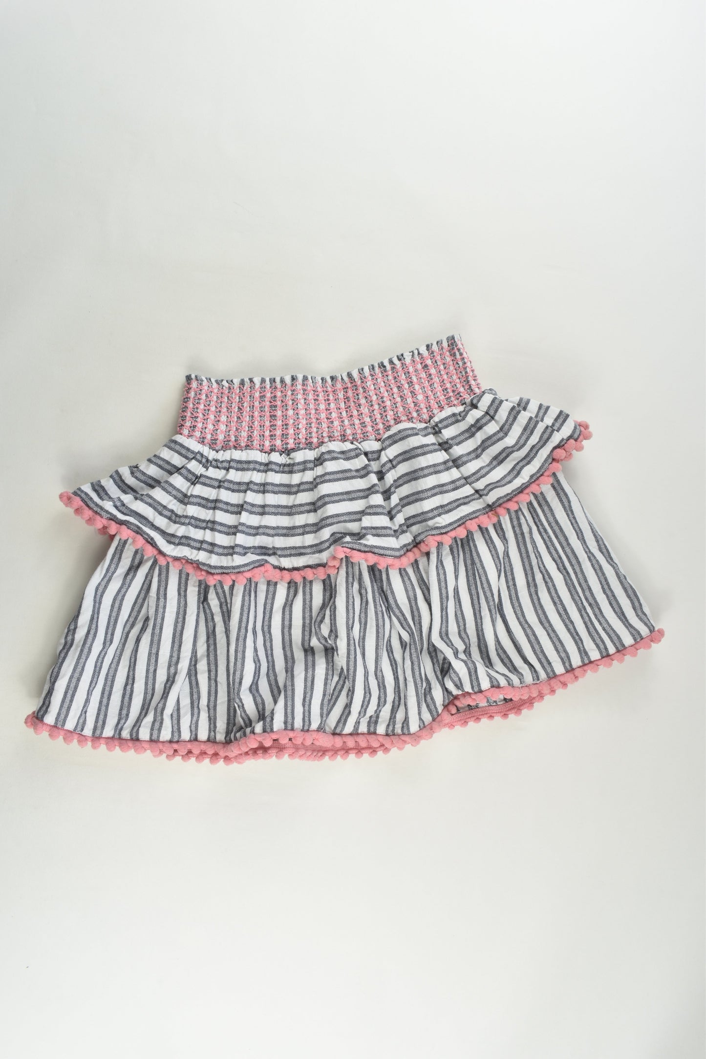Cotton On Kids Size 9 Linen-feel Pom Pom Skirt