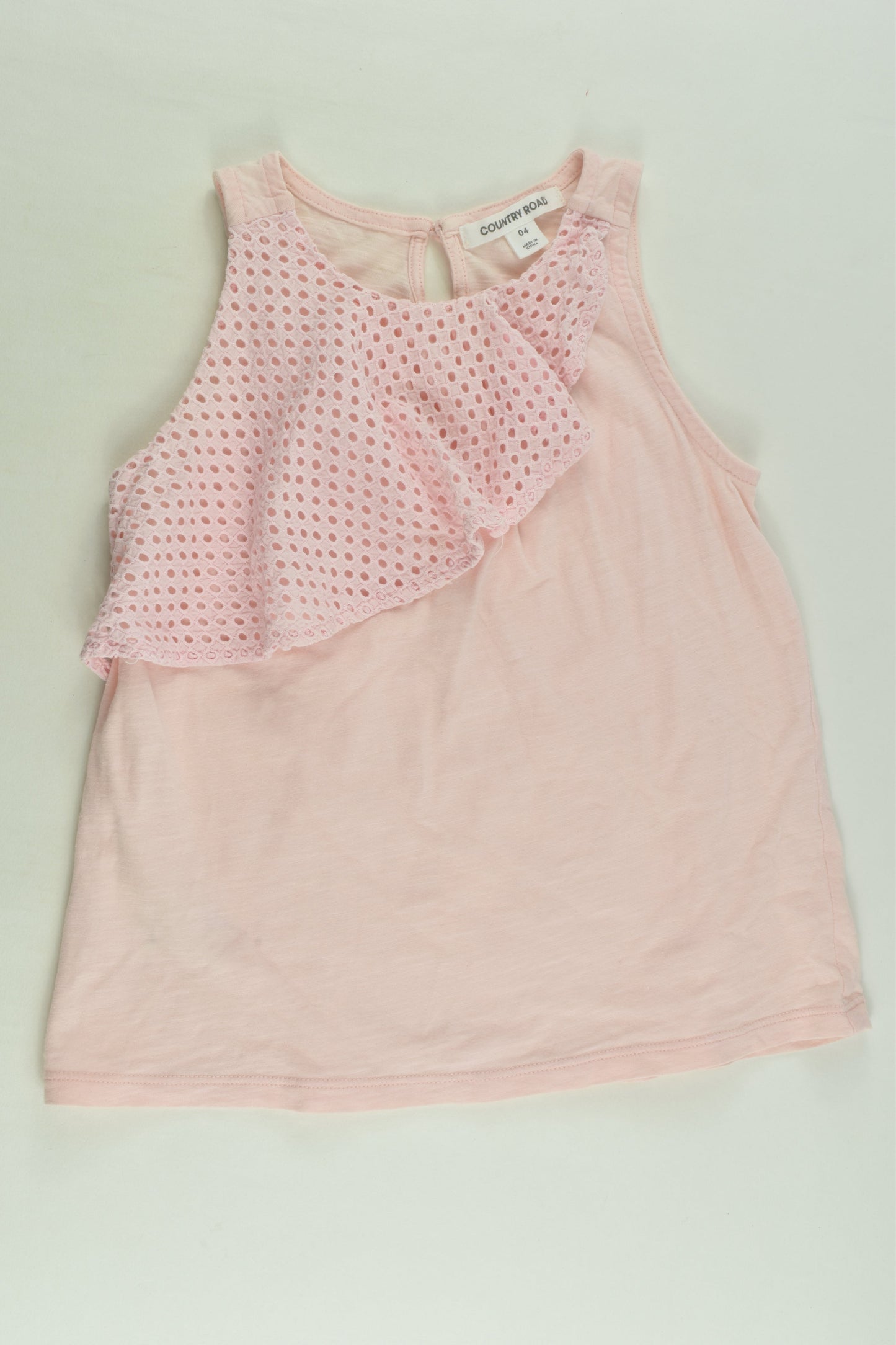 Country Road Size 4 Ruffle Top