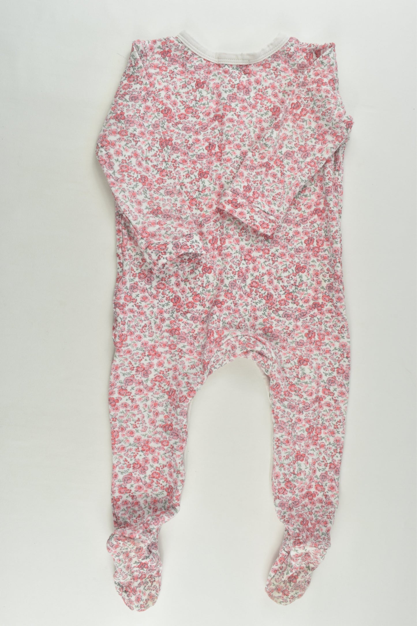 David Jones Size 1 (12-18 months) Floral Footed Romper