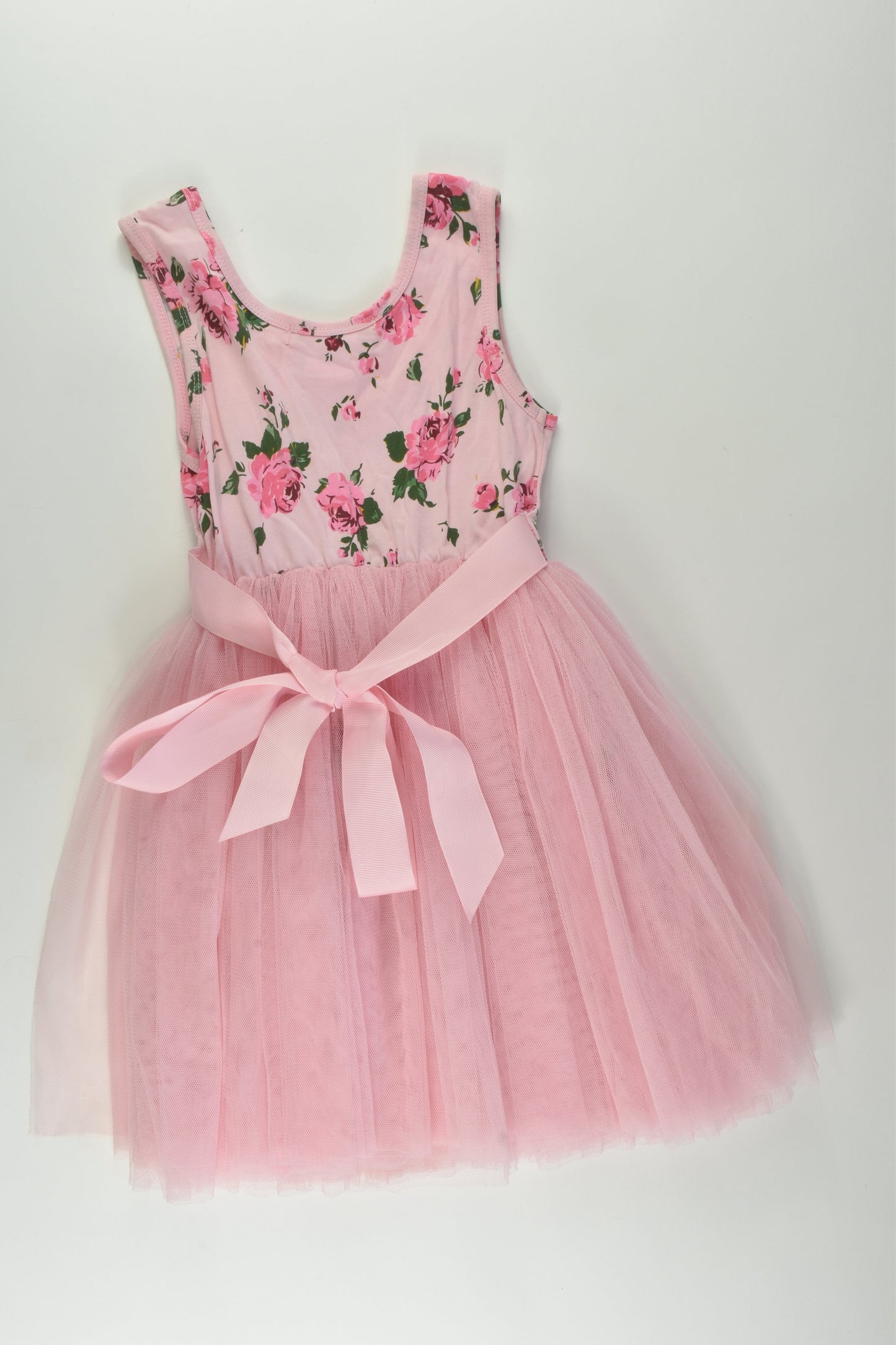 Designer Kidz Size 4 Floral Tulle Dress