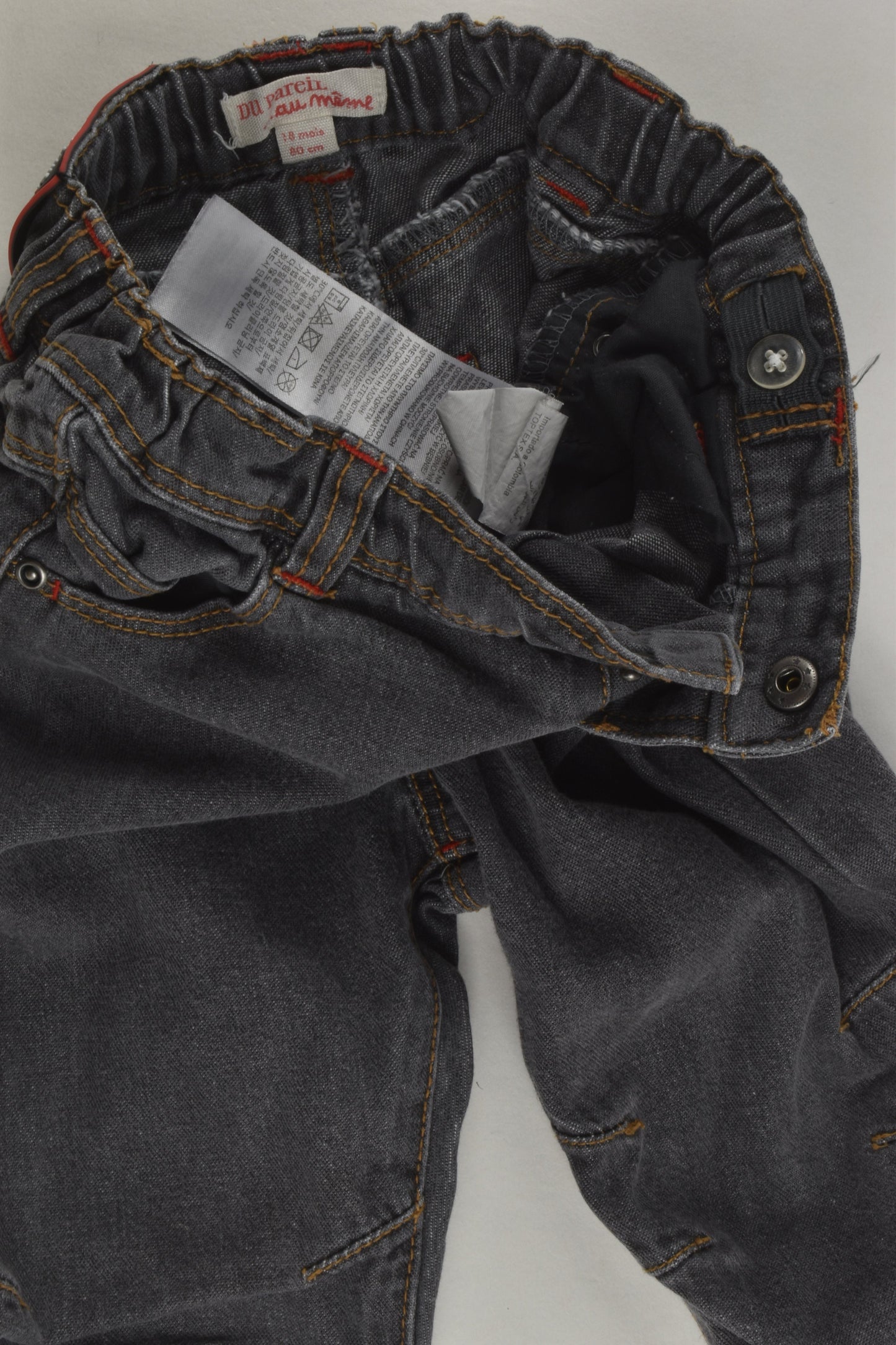 Du Pareil Au Même Size 1 (18 months, 80 cm) Denim Pants