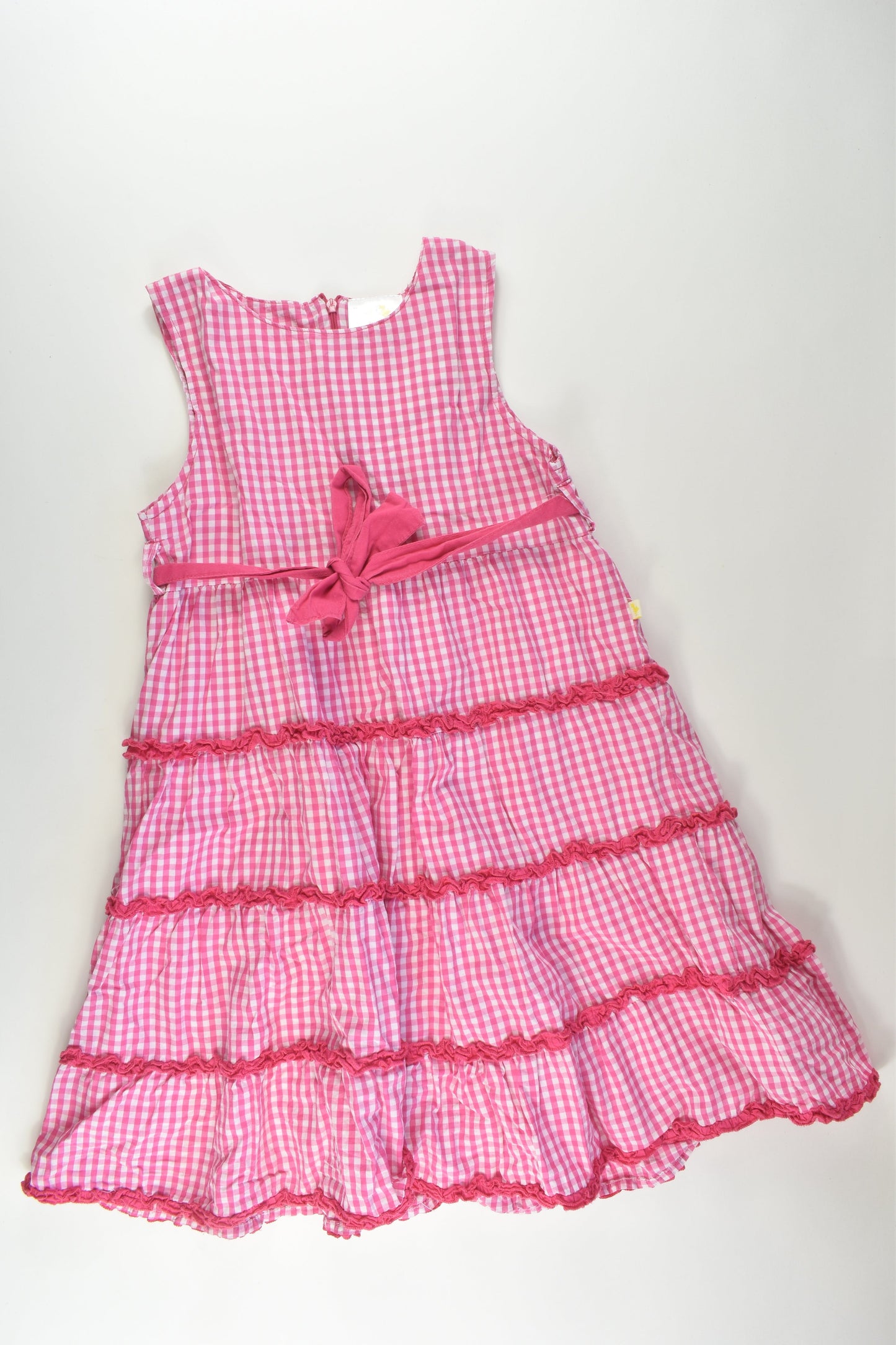 Duckids Size 8-9 Lined Checked Dress