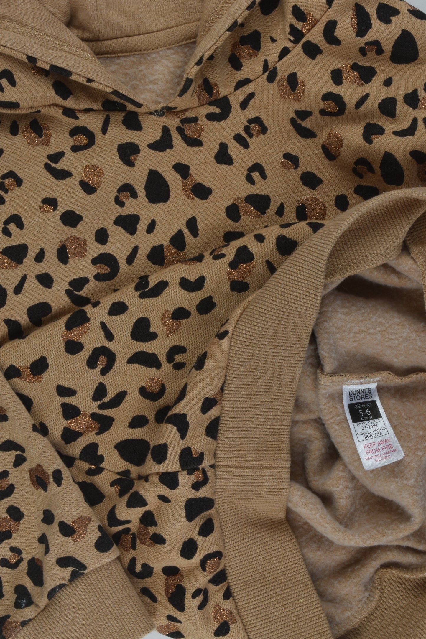 Dunnes Stores Size 5-6 Leopard Print Jumper