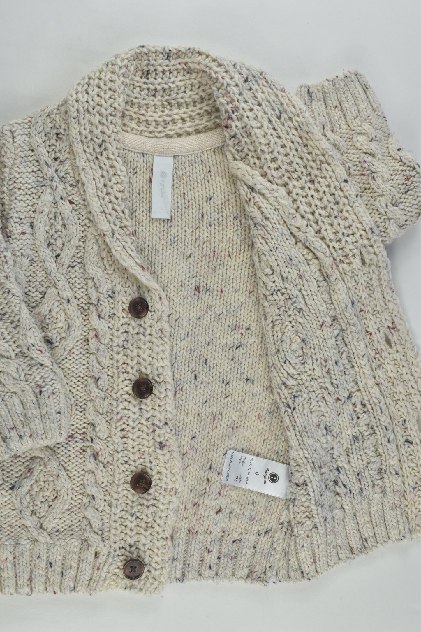 Dymples Size 0 Acrylic/Wool Knitted Jumper