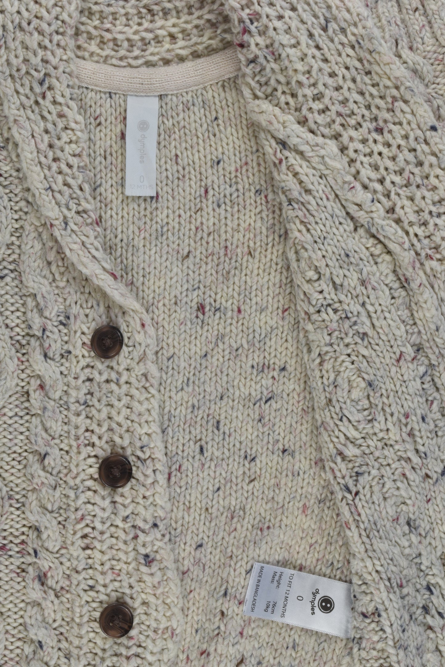 Dymples Size 0 Acrylic/Wool Knitted Jumper