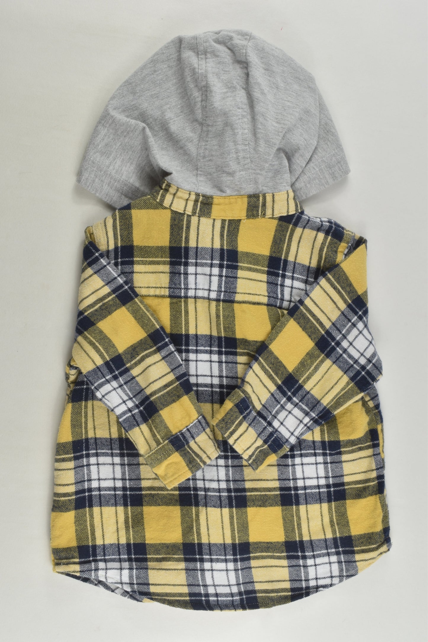 Dymples Size 0 Checked Hooded Shirt