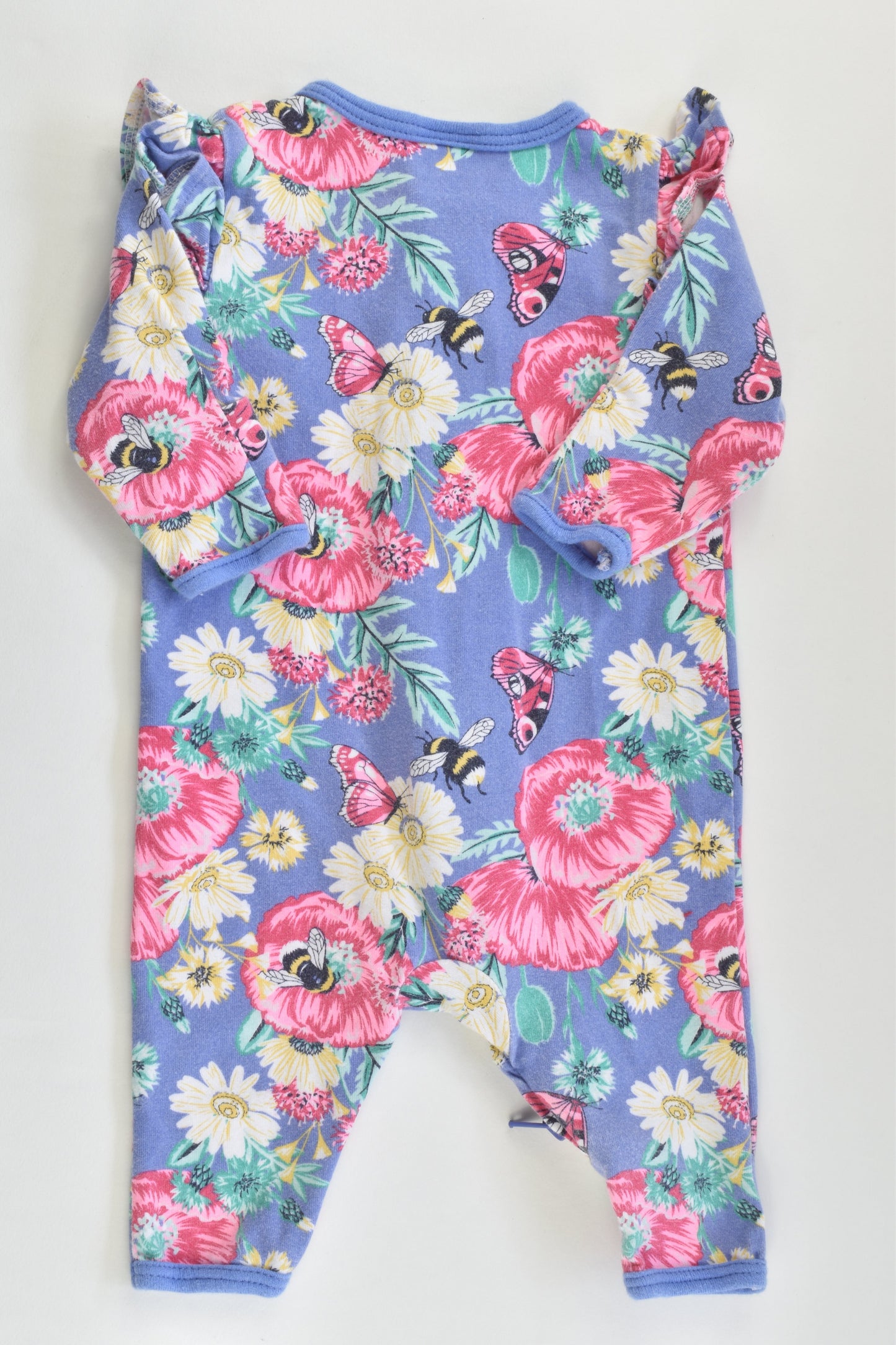 Dymples Size 0000 Flowers, Butterflies and Bees Romper