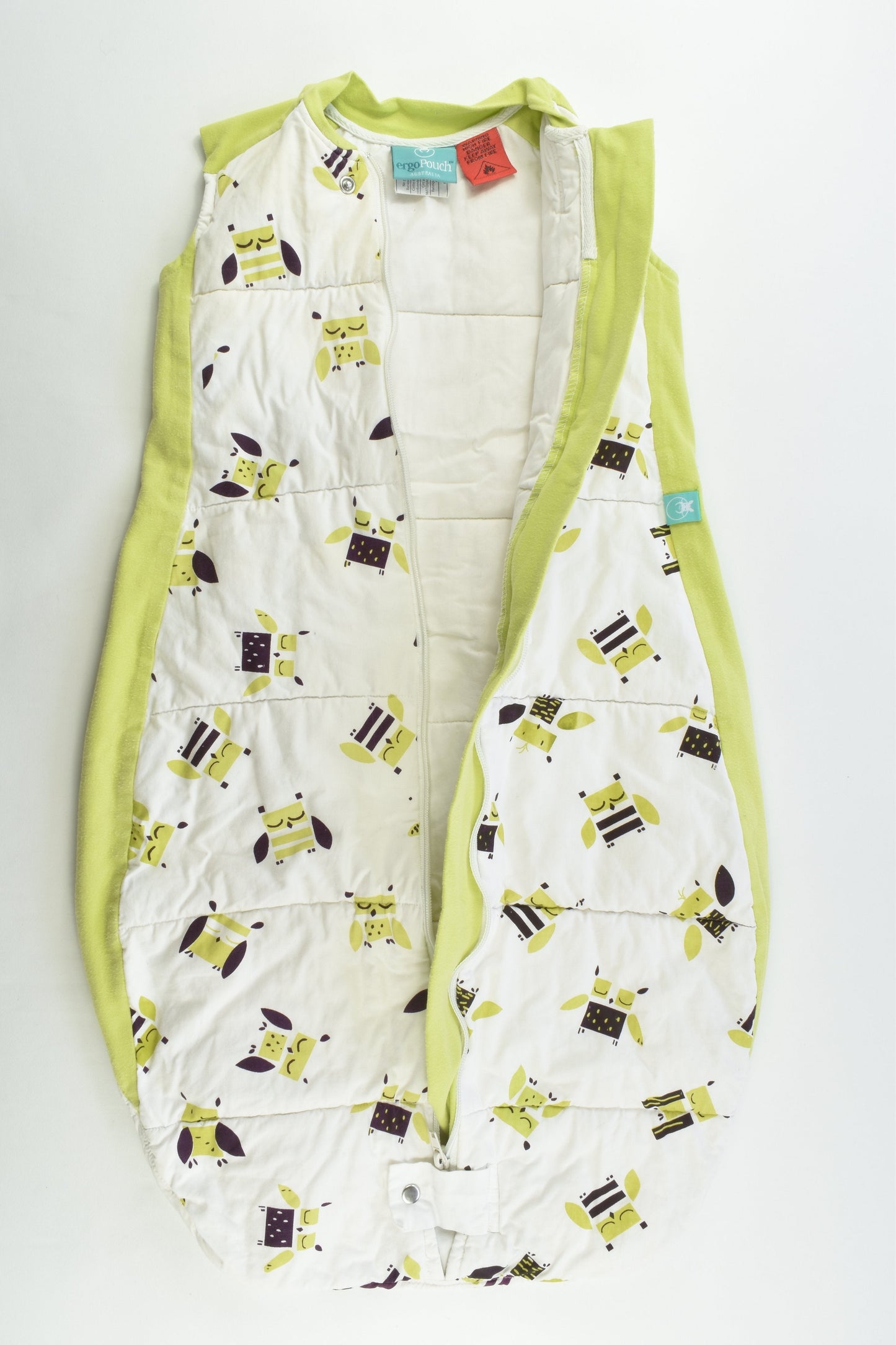 Ergo Pouch (Australia) Size 2-12 months Approx 2.5 TOG Owls Sleeping Bag