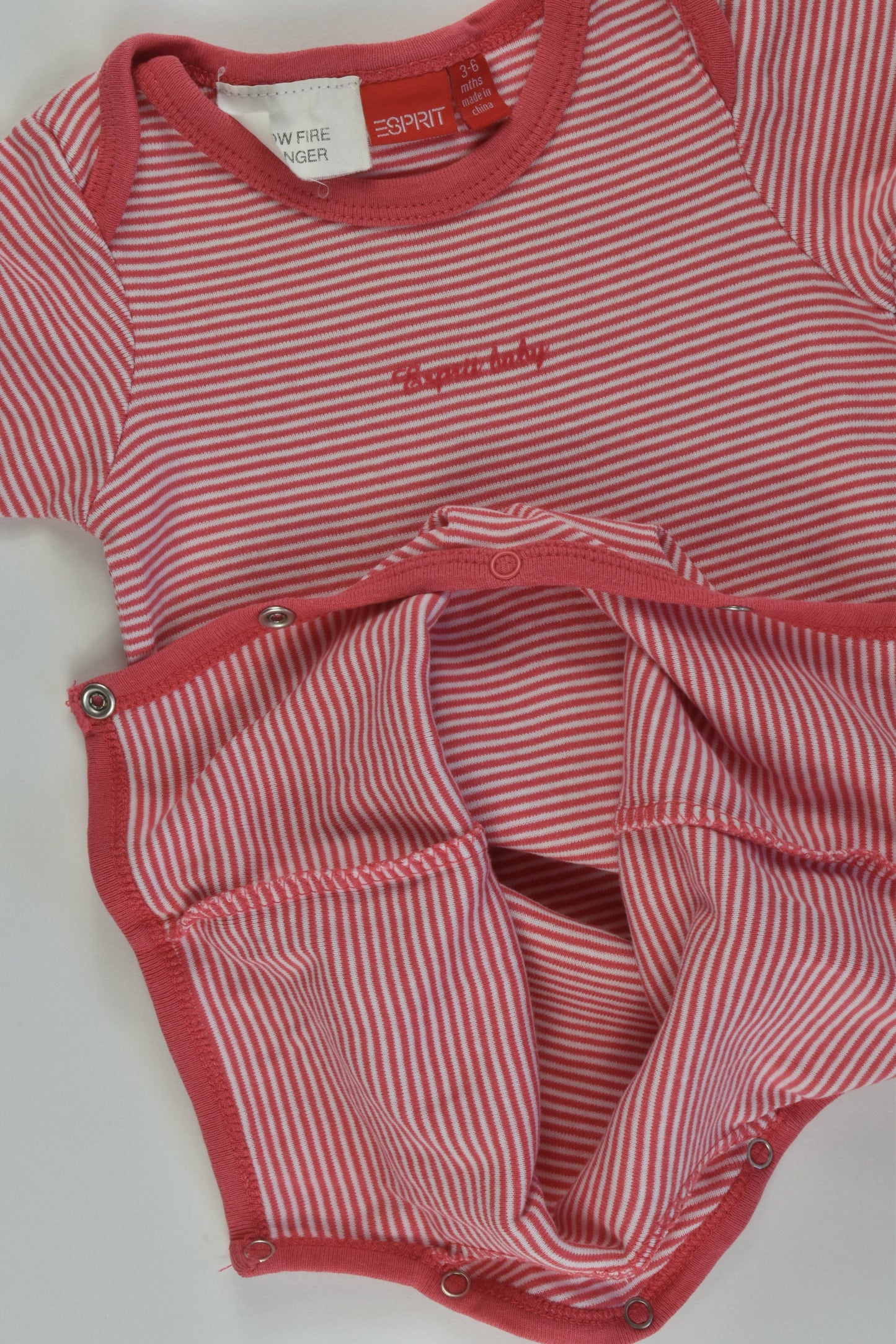 Esprit Size 00 Striped Short Romper