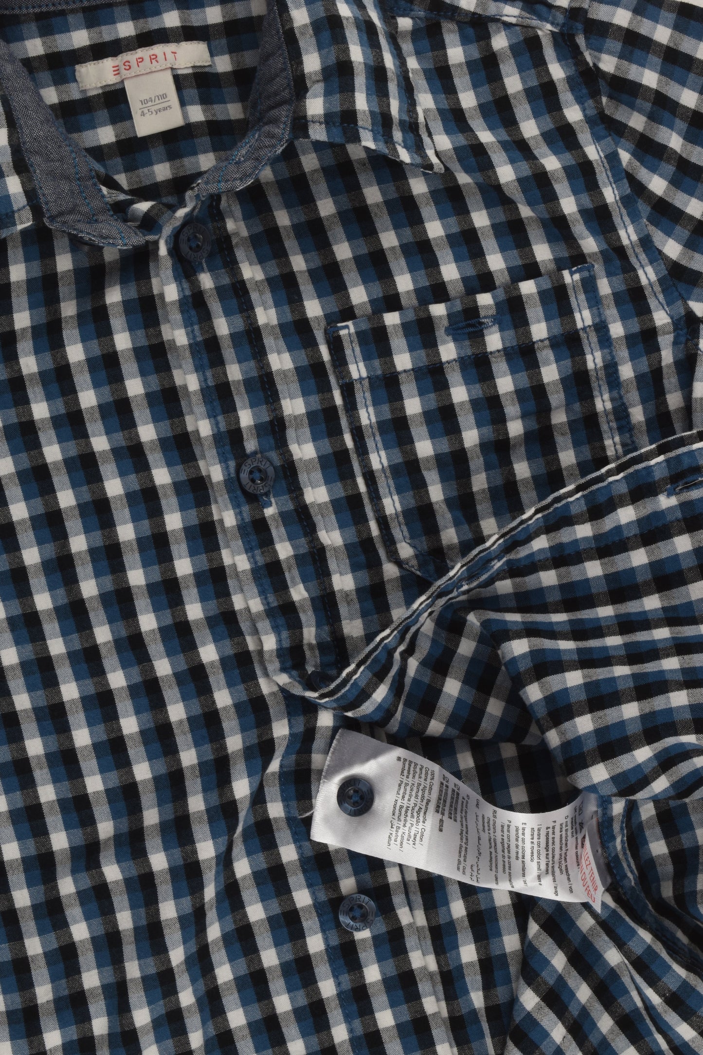 Esprit Size 4-5 Checked Shirt