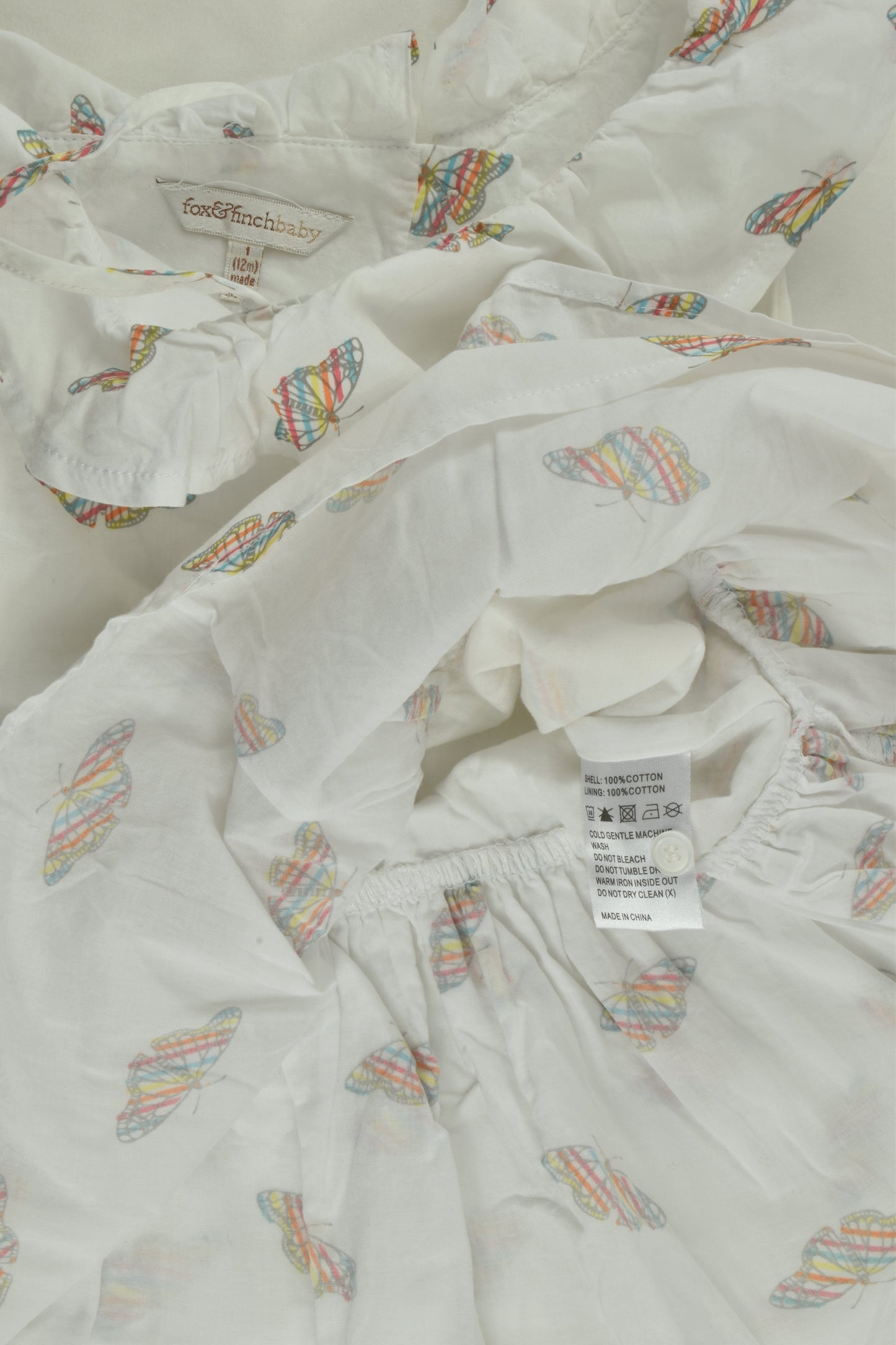 Fox & Finch Size 1 (12 months) Butterfly Dress