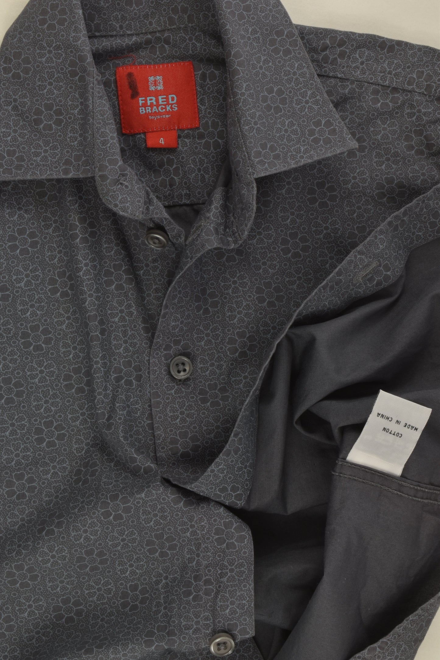 Fred Bracks Size 4 Floral Shirt