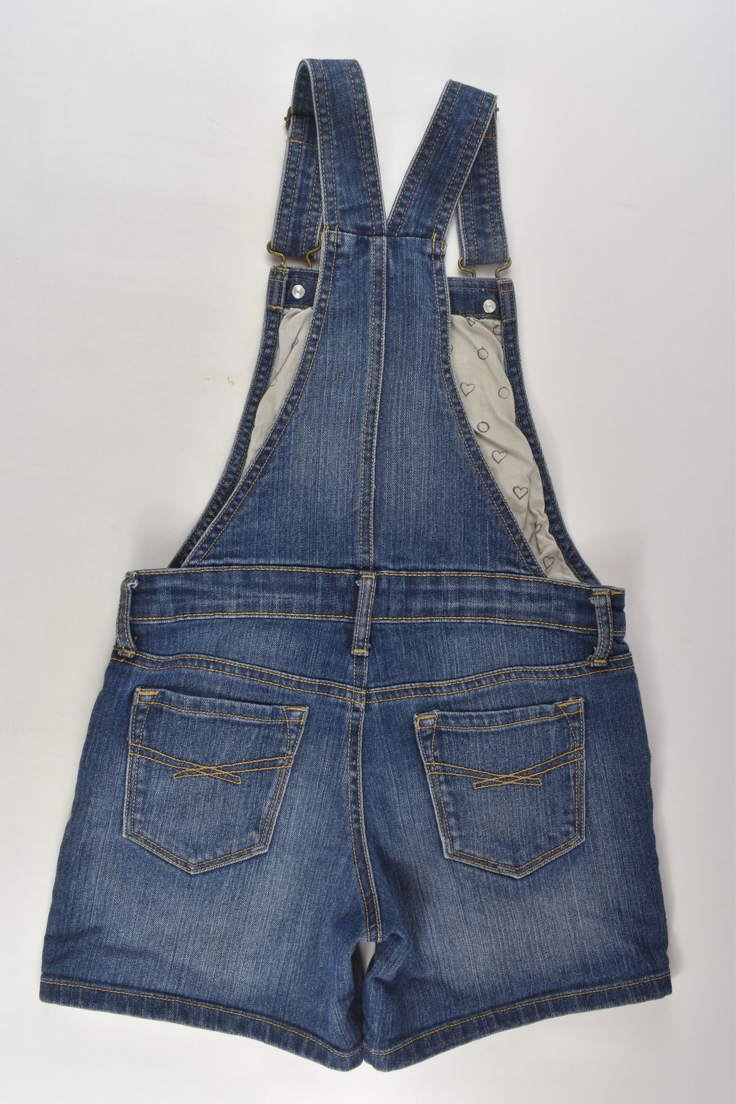 Gap Kids Size 8-9 Short Denim Overalls