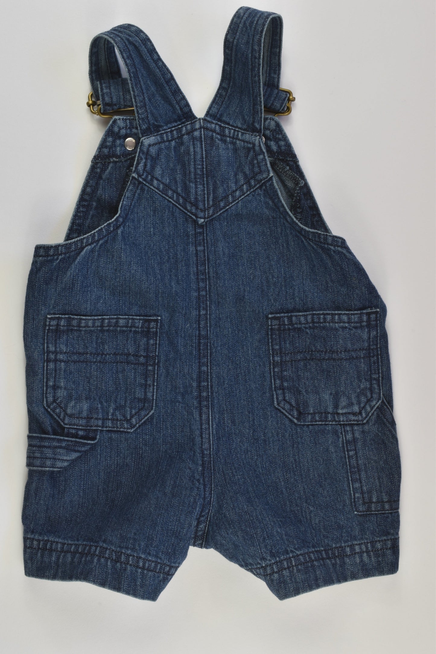 Gymboree Size 000 Short Denim Overalls