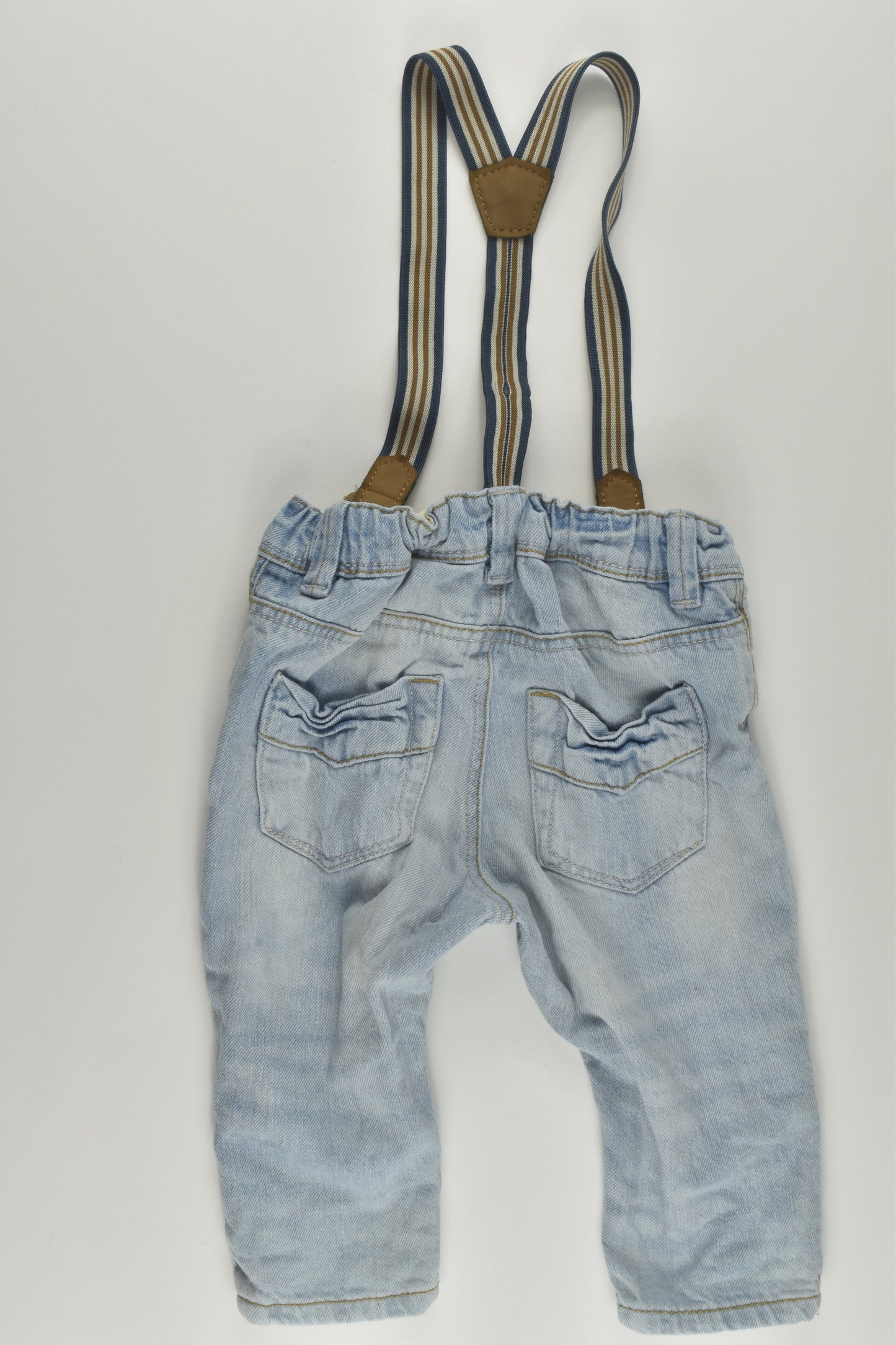 H&M Size 00 Suspemder Denim Pants