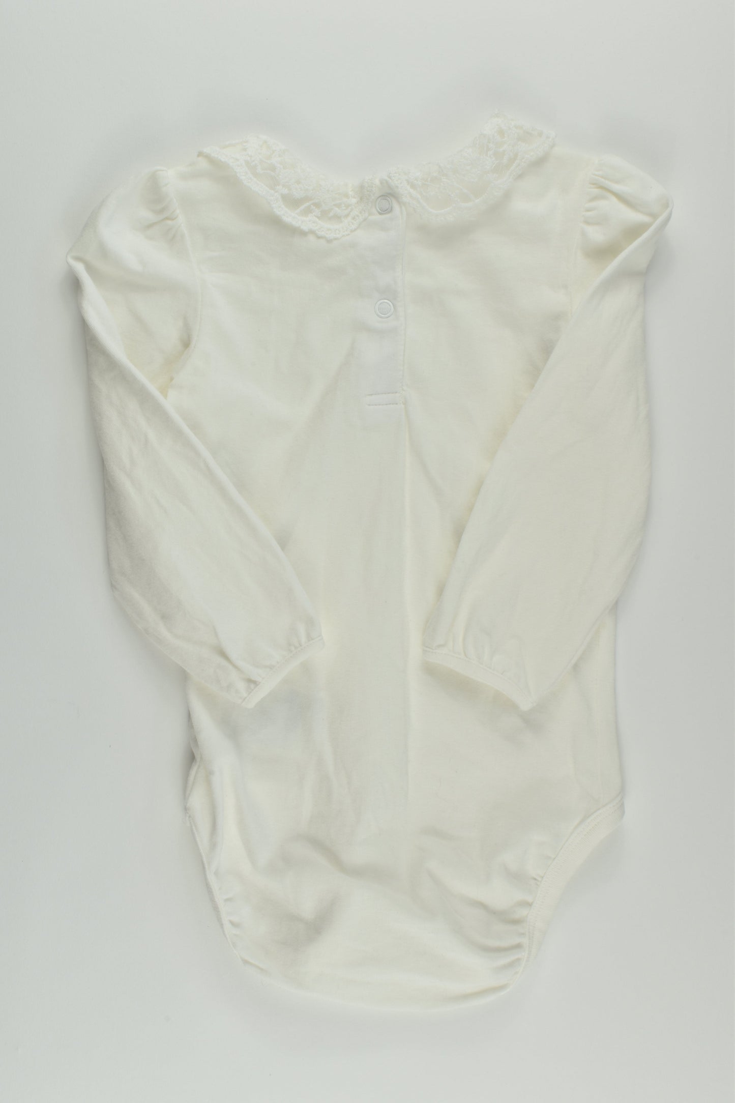 H&M Size 1 Lace Collar Bodysuit