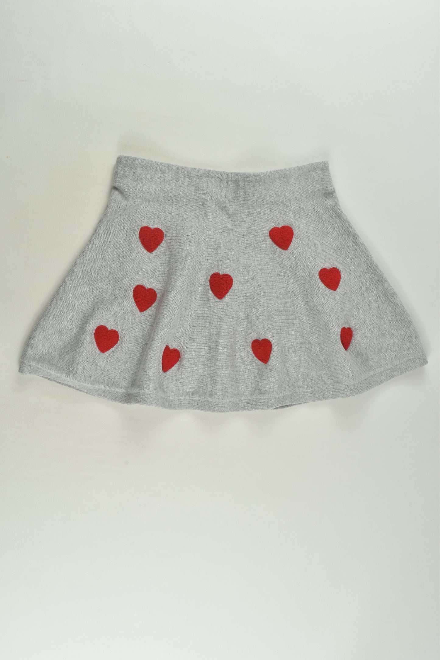 H&M Size 3-4 Love Hearts Knit Skirt