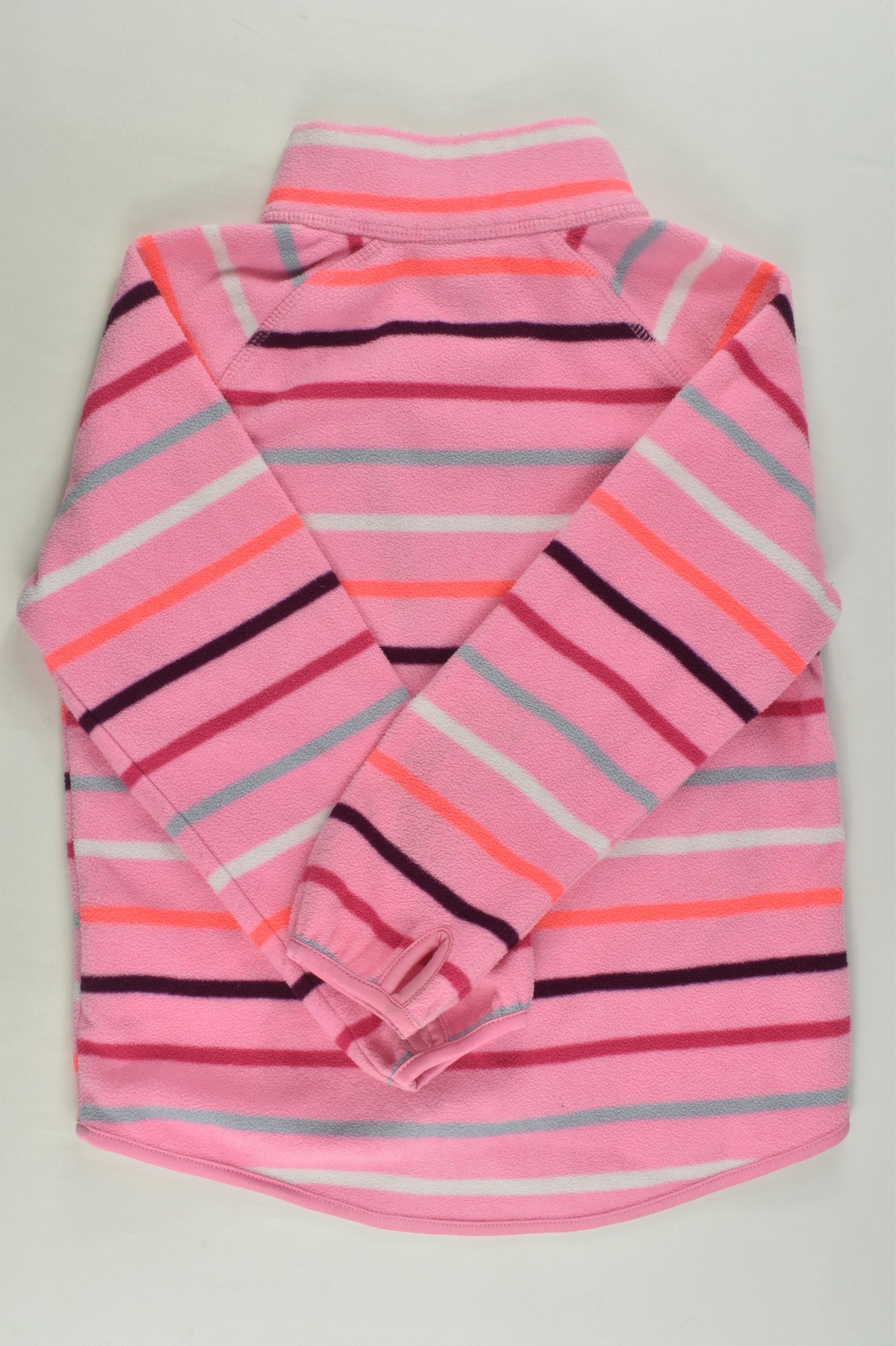 H&M Size 3-4 Striped Zip Fleece Jacket