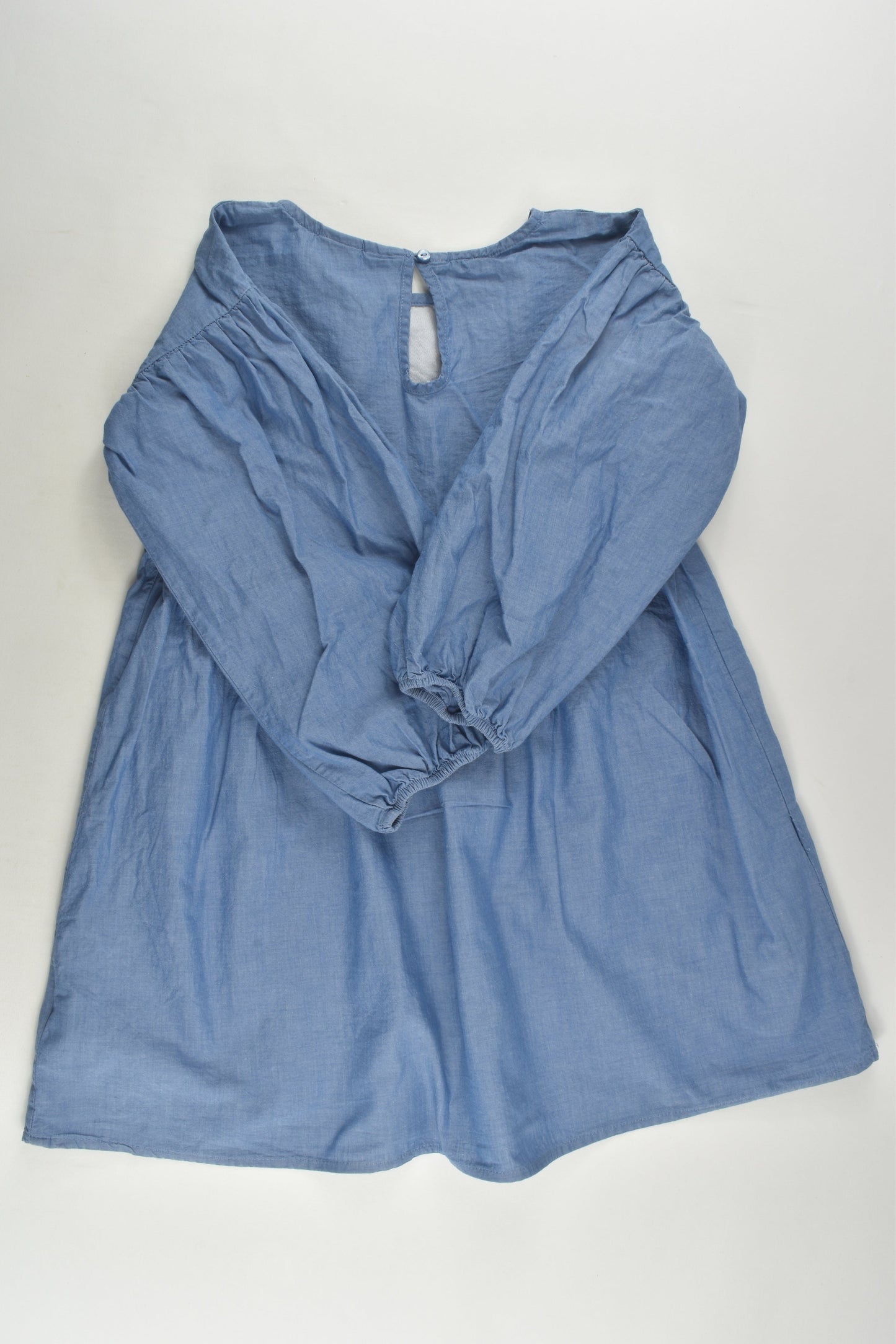 H&M Size 6 Lightweight Embroidery Denim Dress